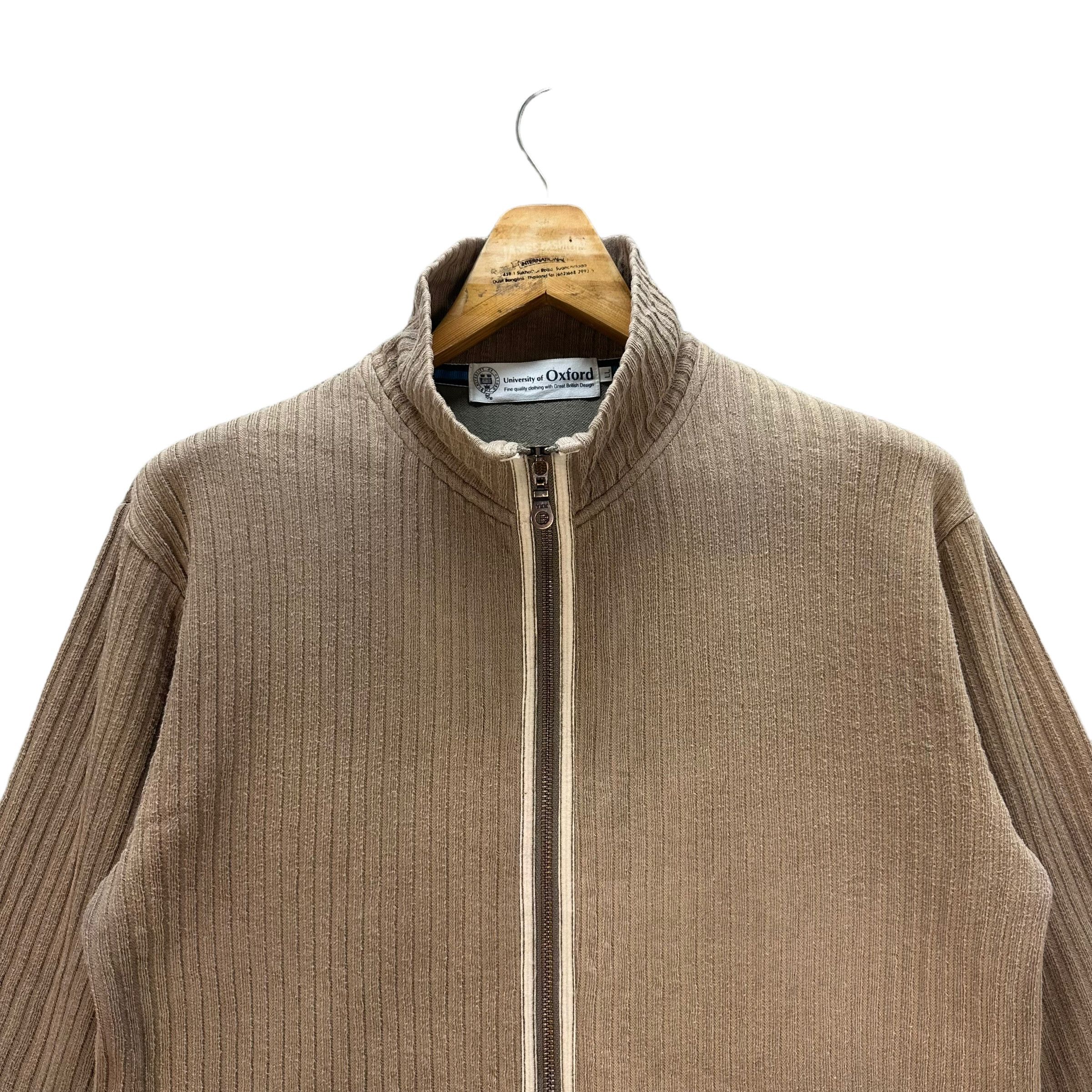 Japanese Brand University of Oxford Zipper Sweater Jacket #8673-020 Size US L / EU 52-54 / 3 - 2 Thumbnail