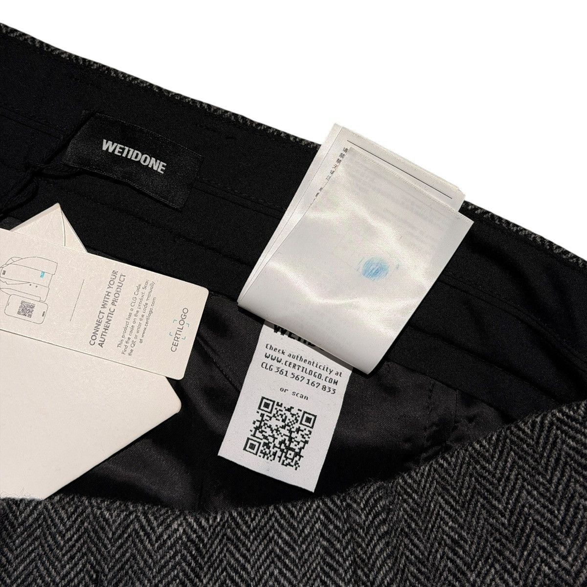 WE11DONE Runched wool trouser Size US 34 / EU 50 - 5 Thumbnail