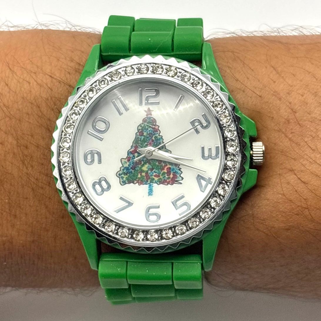 Other Silver Christmas Tree Men's Watch Size ONE SIZE - 1 Thumbnail