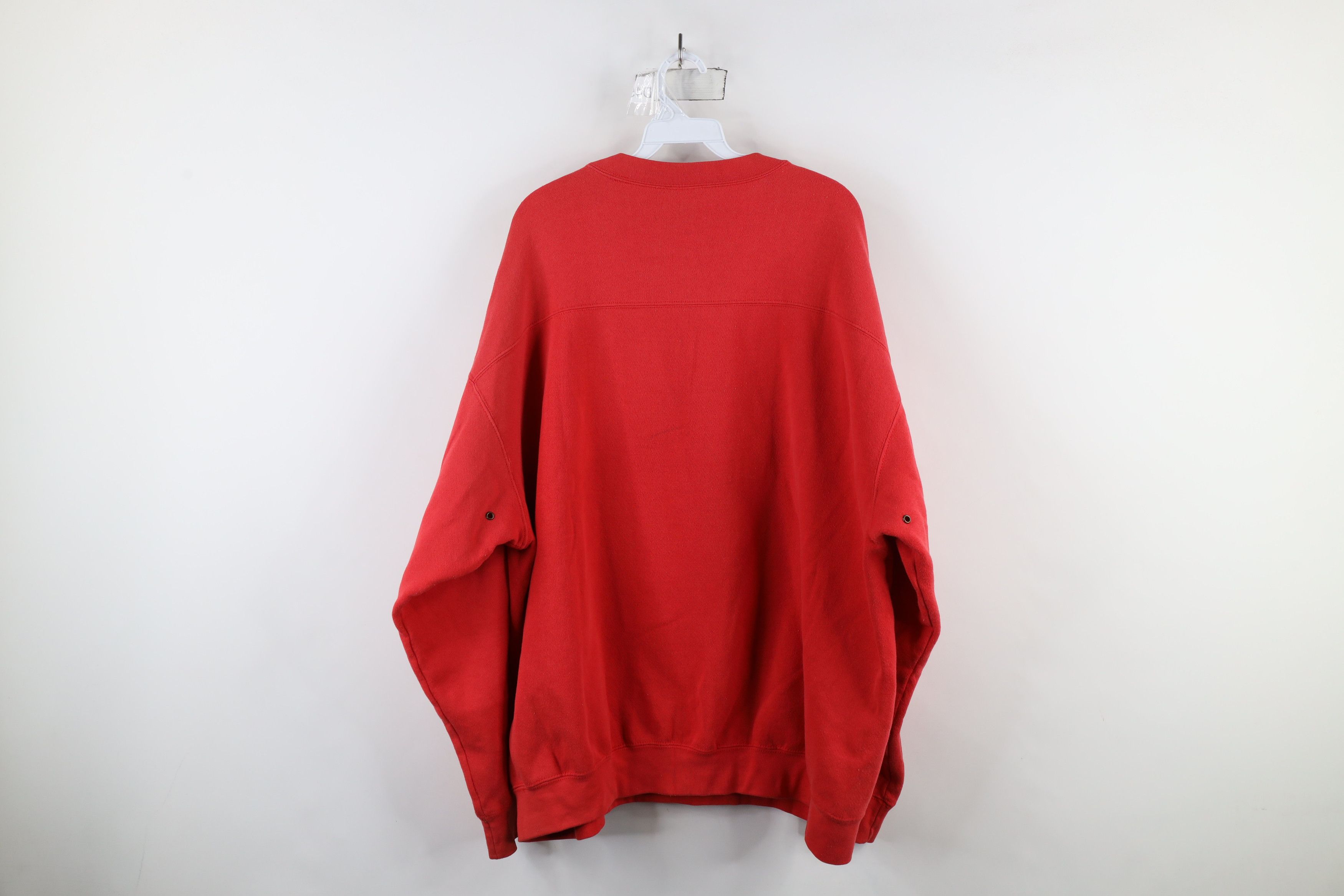 Vintage Vintage 90s Detroit Red Wings Hockey Crewneck Sweatshirt Red Size US XXL / EU 58 / 5 - 14 Thumbnail