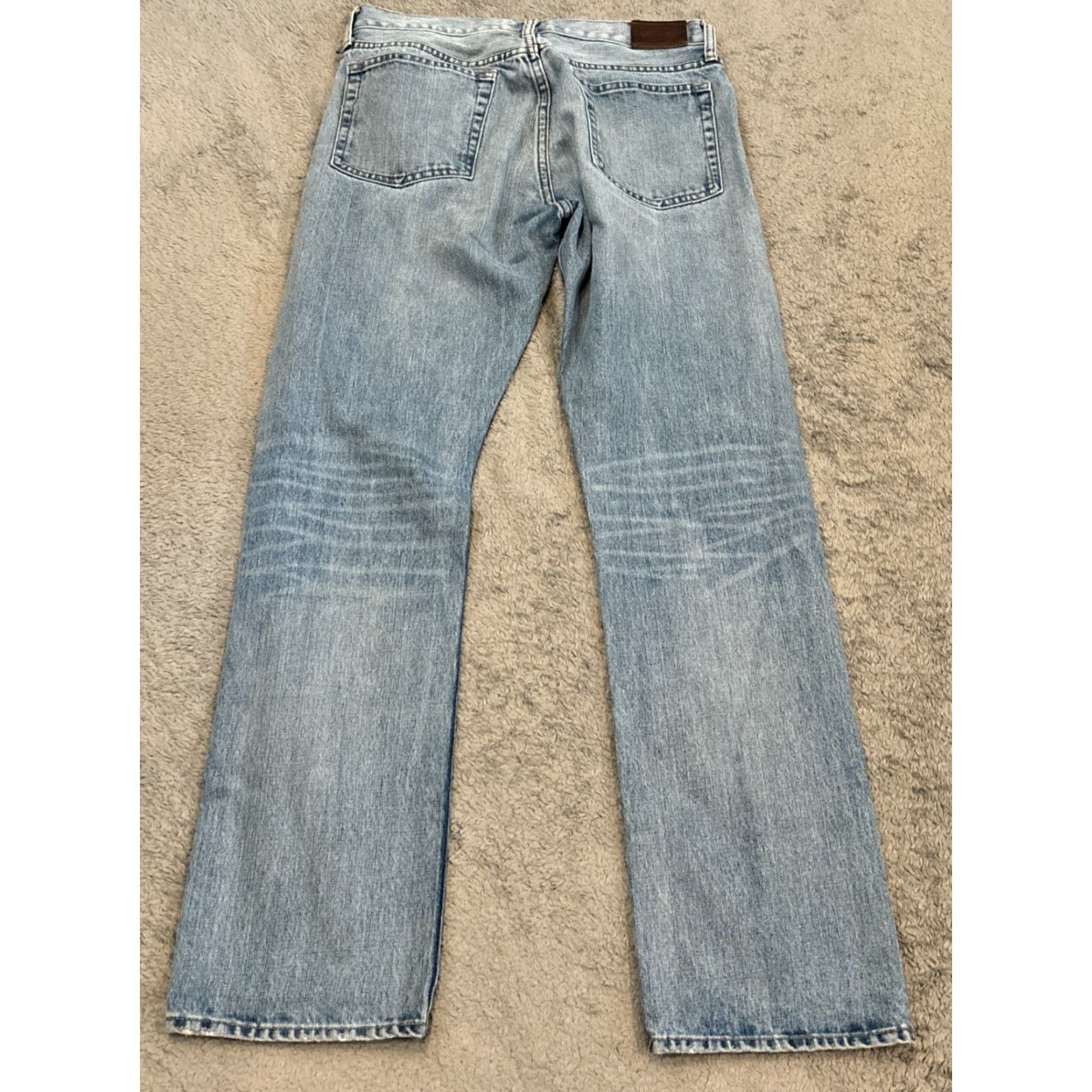 J.Crew J.CREW Jeans Mens 30x32 Blue 770 Regular Denim Pants Kaihara Fabric 5-Pocket Design Button Closure Mens Jeans Blue Regular 30 Size US 30 / EU 46 - 6 Thumbnail