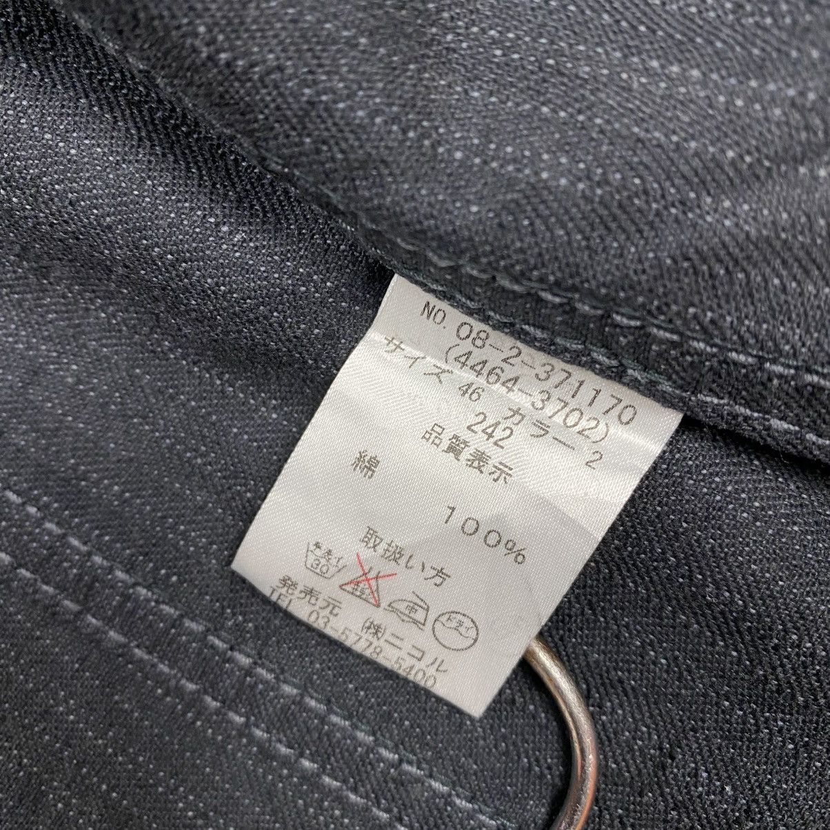 Nicole Club Nicole Club For Men Bikers Denim Stripe Two-Way Jacket Size US M / EU 48-50 / 2 - 11 Thumbnail