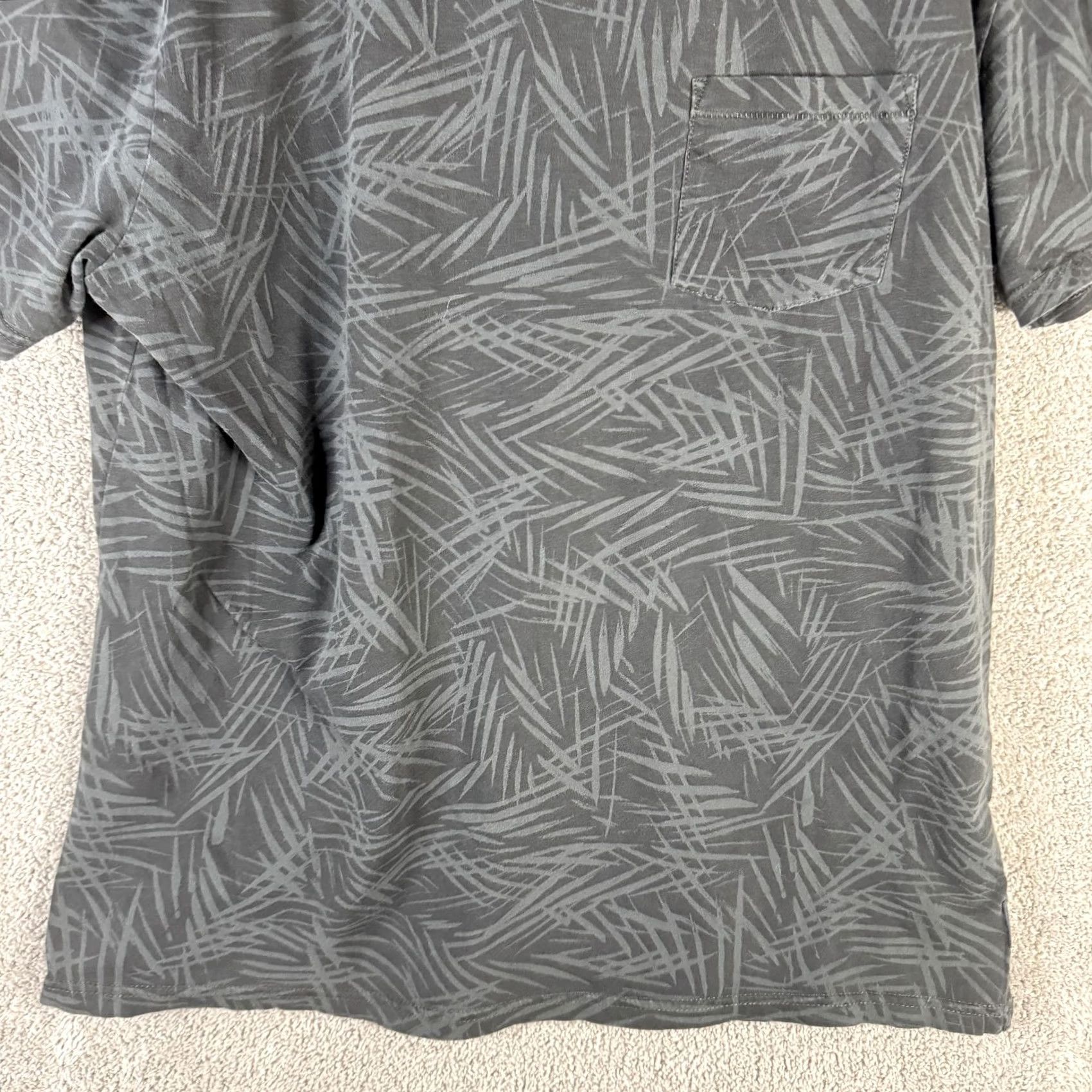Roark Roark Mens T-Shirt Short Sleeve Crew Neck Pocket Geometric Print Gray M Shirt Casual Size US M / EU 48-50 / 2 - 4 Thumbnail