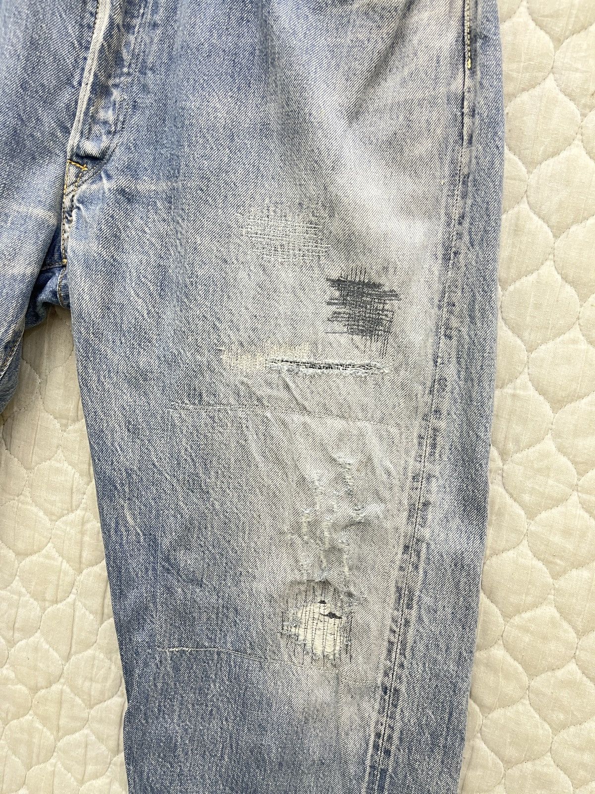 45rpm 🔥🔥🔥ARCHIVE 45RPM SELVEDGE DISTRESSED DENIM Size US 32 / EU 48 - 5 Thumbnail