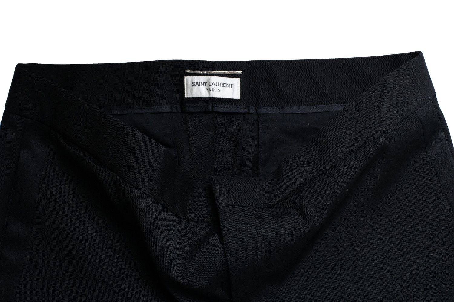 Saint Laurent Paris Saint Laurent, black tuxedo pantalon 2017 Size 52L - 8 Thumbnail