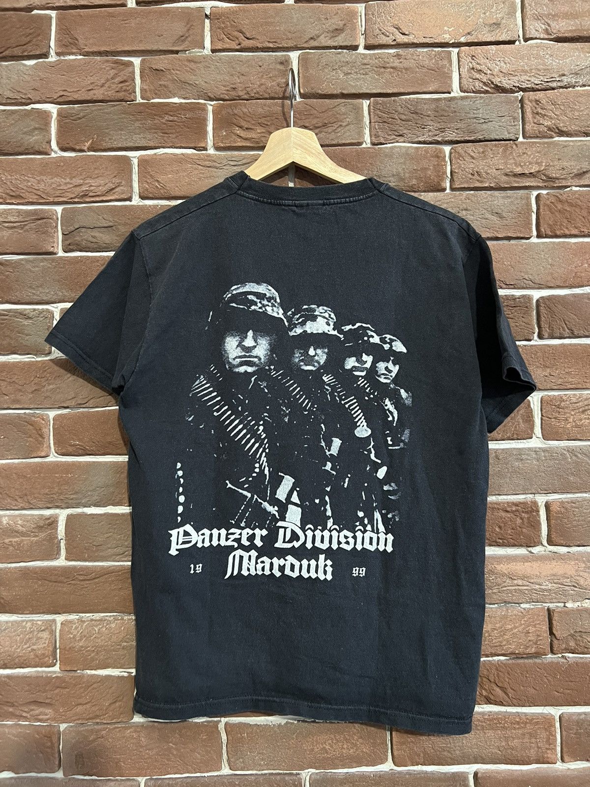 Band Tees Rare 00s Marduk Panzer Division Vintage Black Metal Band Tee Size US M / EU 48-50 / 2 - 2 Thumbnail