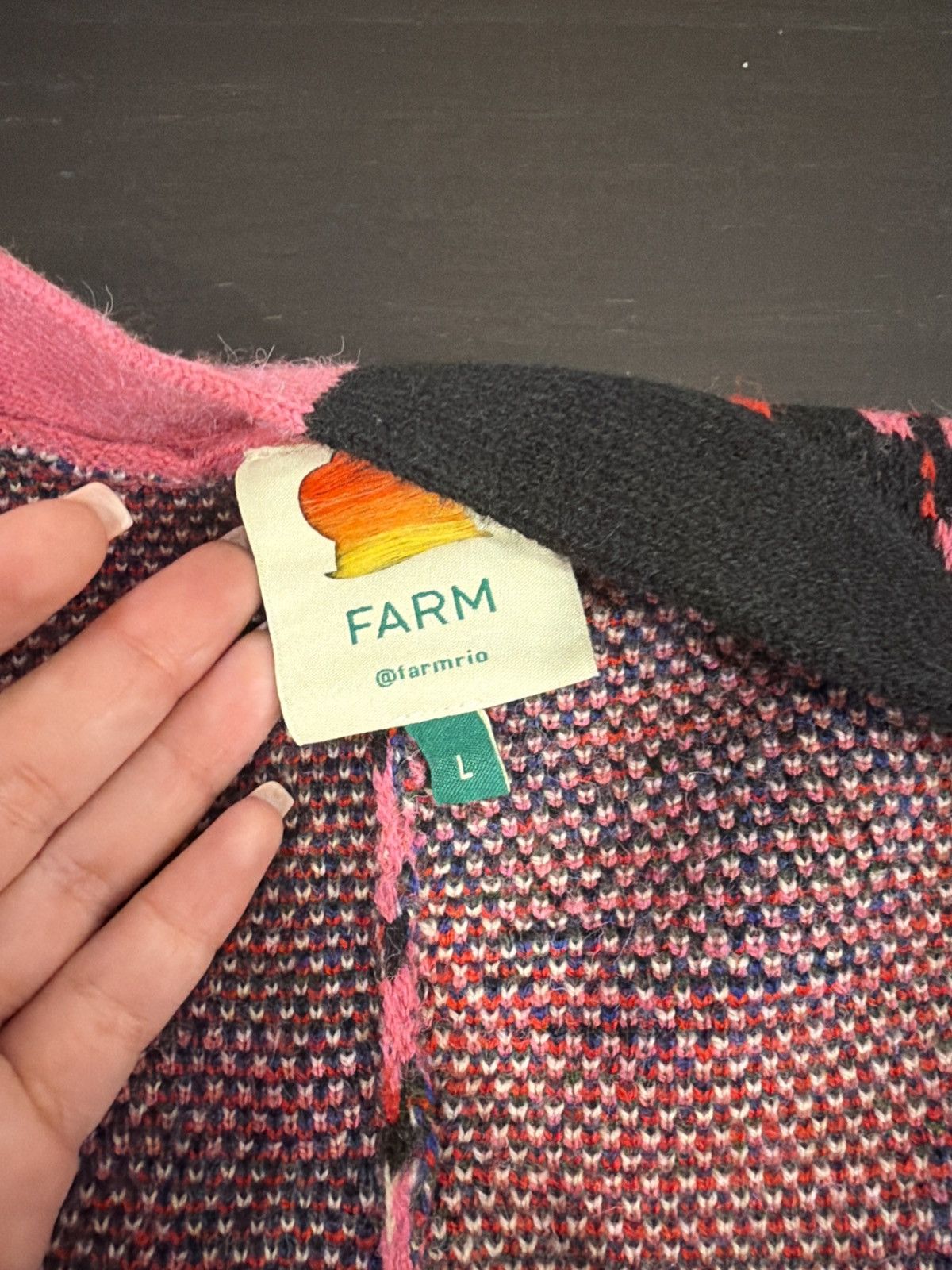 Farm Rio Farm Rio Mixed Snake Mushroom Cardigan Size L / US 10 / IT 46 - 3 Thumbnail