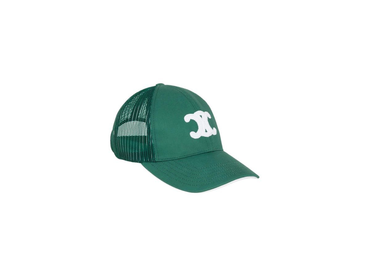 Celine o1w1db10525 Size : OS / 2AUN89 Baseball Cap in Dark Green Size ONE SIZE - 2 Thumbnail