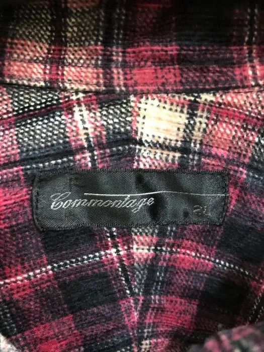 Flannel × Japanese Brand Japanese Brand Commontage Plaid Tartan Flannel Shirt 👕 Size US L / EU 52-54 / 3 - 3 Thumbnail