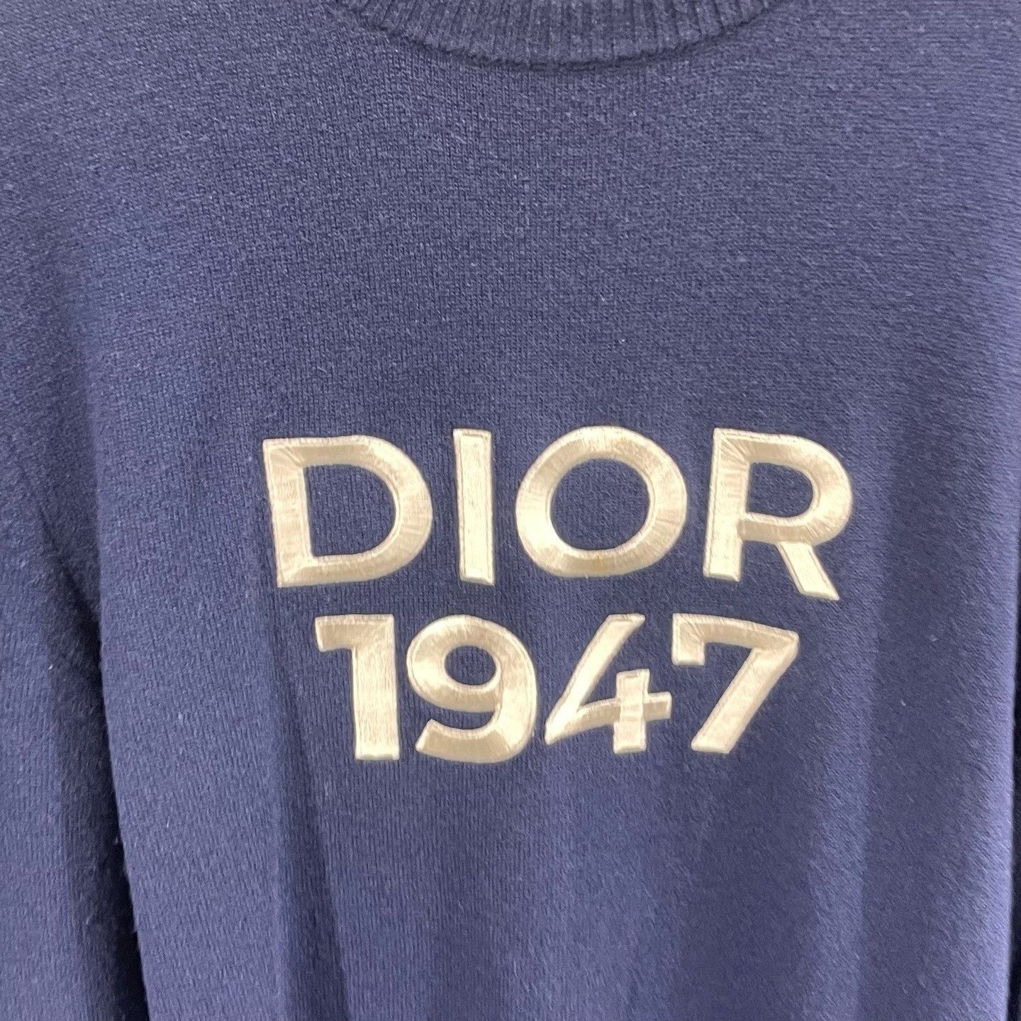 Dior Dior 1947 Gold Logo Wool Cashmere Knit Sweater Size US M / EU 48-50 / 2 - 4 Thumbnail
