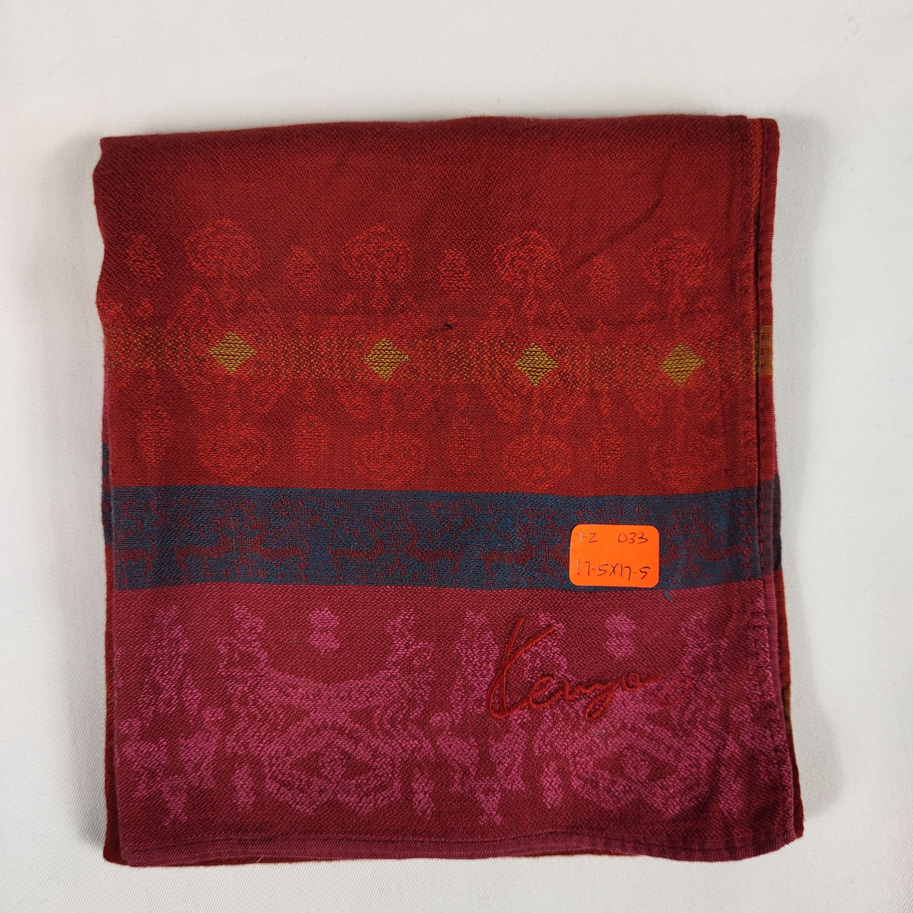 Kenzo × Vintage Kenzo Handkerchief / Neckerchief / Bandana FZ033 Size ONE SIZE - 2 Thumbnail