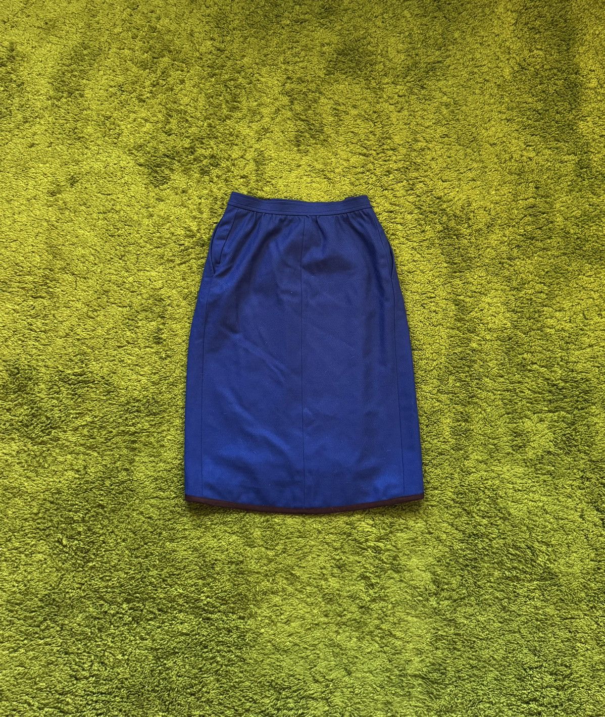 Vintage × Yves Saint Laurent Yves Saint Laurent YSL 1990s archive vintage wool midi skirt Size 25" / US 0 / IT 36 - 3 Thumbnail