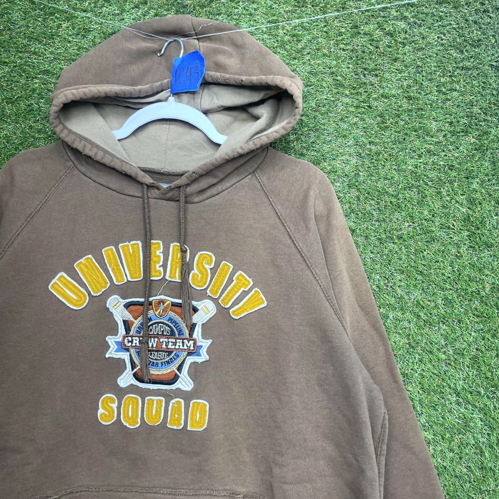 Vintage VINTAGE Urban Up Hoodie Mens L Brown Pullover University Squad Campus Crew Team Shirt Size US L / EU 52-54 / 3 - 2 Thumbnail