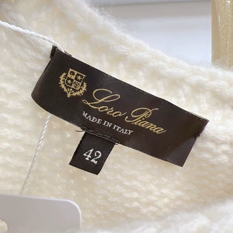 Loro Piana LORO PIANA White knitted vest Size S / US 4 / IT 40 - 6 Thumbnail