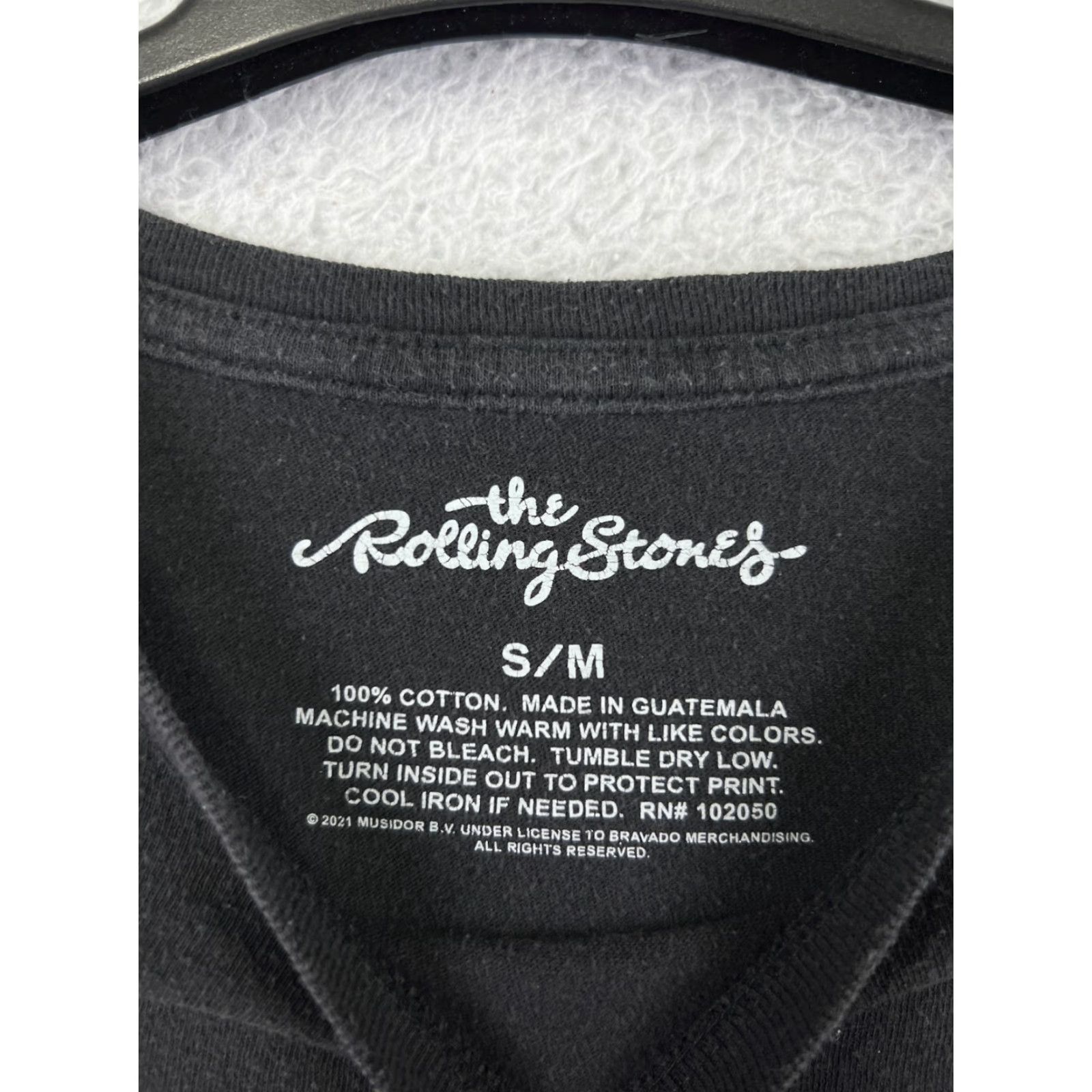 Vintage Rolling Stones Shirt Women's Medium Black Cropped Short Sleeve Crew Neck Rock Music 80s Womens Size M / US 6-8 / IT 42-44 - 4 Thumbnail