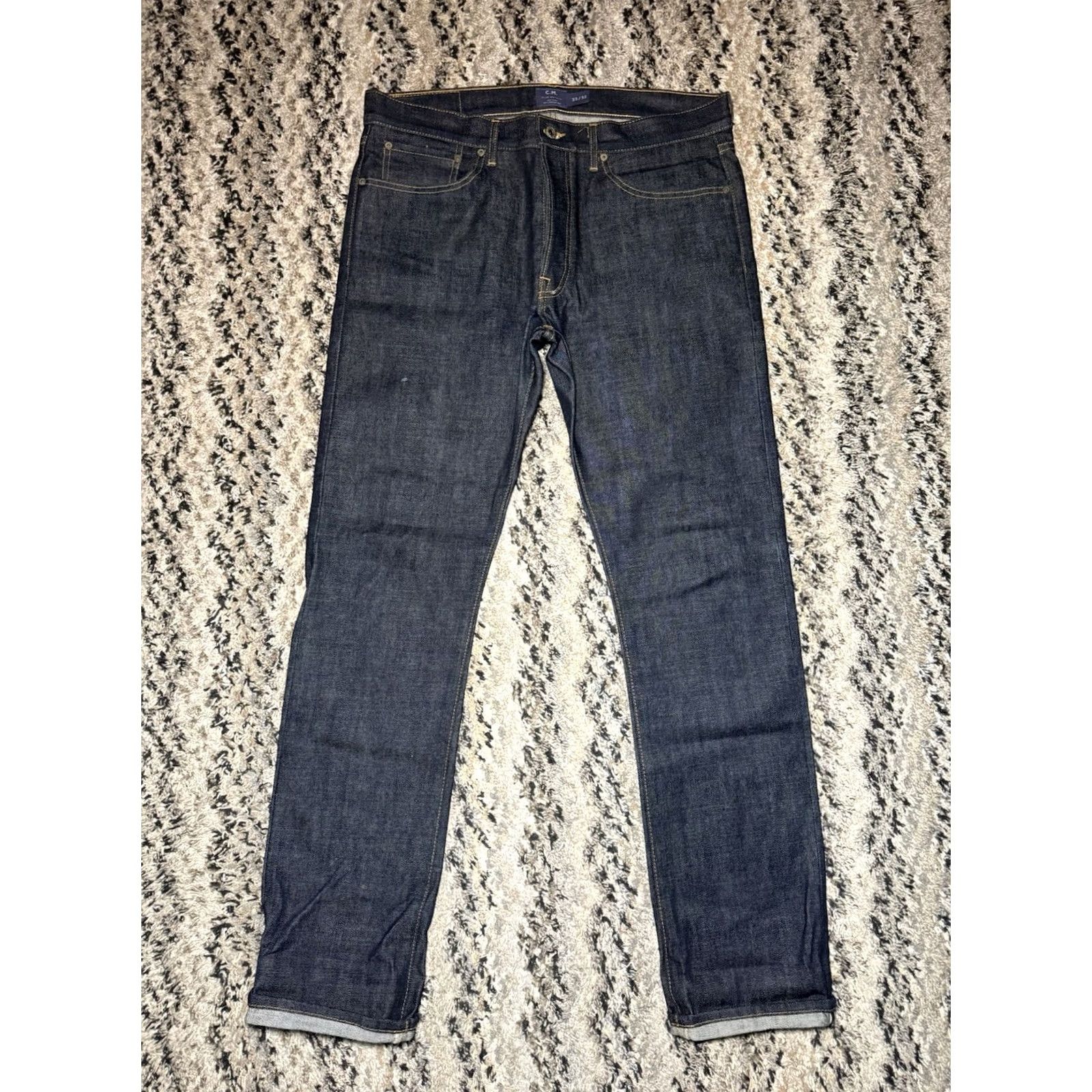 Club Monaco VINTAGE? CLUB MONACO Jeans Slim Indigo Dark Selvedge Denim 33x32 RARE SAMPLE Mens Slim Straight Blue Jeans 32 Inseam Regular Size 33 Size US 33 - 3 Thumbnail