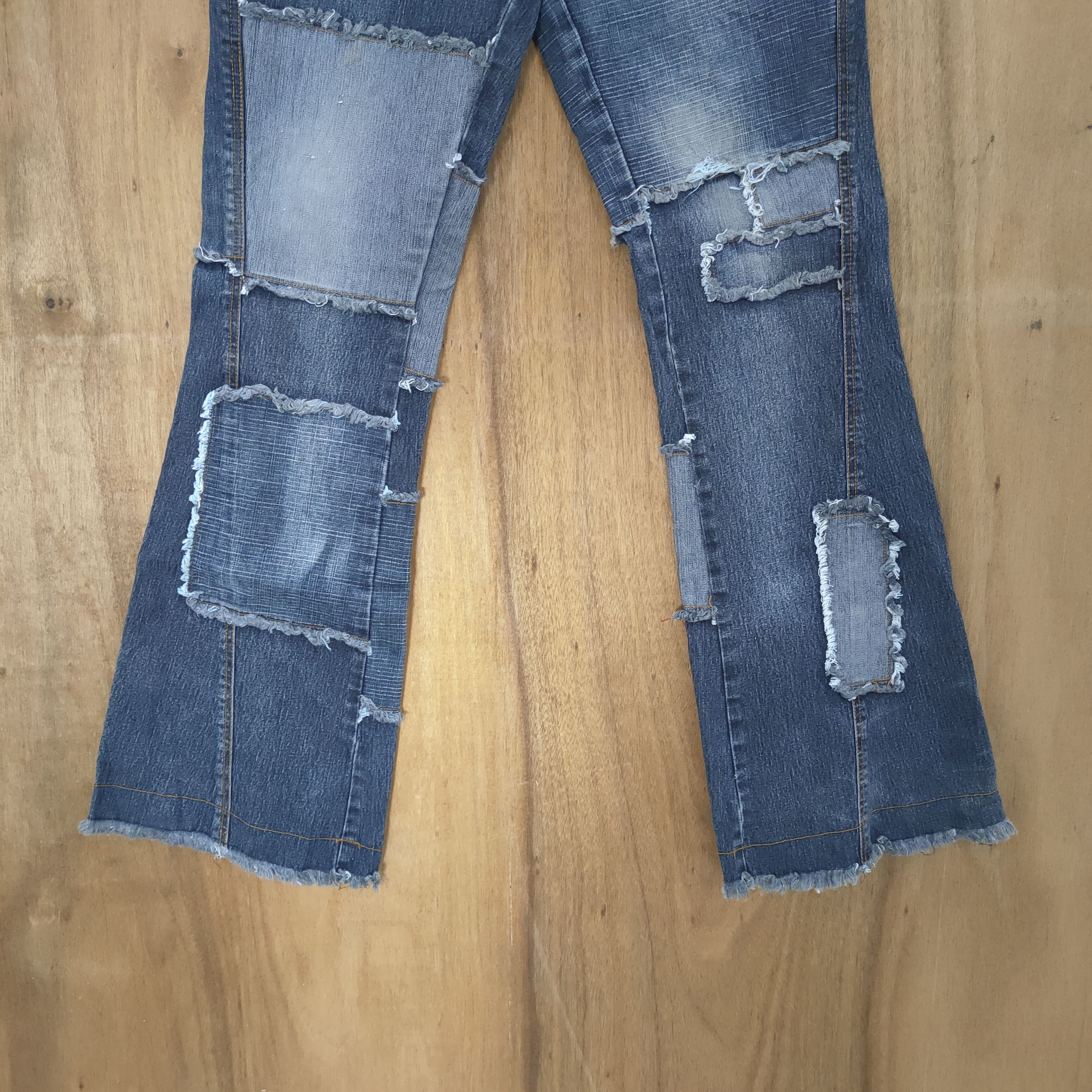Japanese Brand VINTAGE JAPANESE HAGI SHASHIKO FLARED JEANS PANTS Size US 30 / EU 46 - 4 Thumbnail