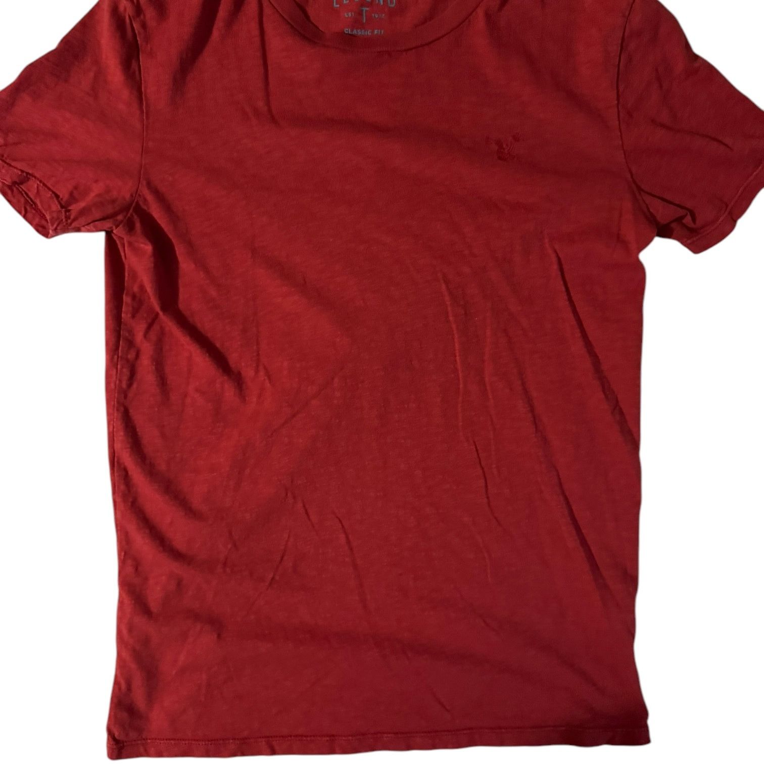 American Eagle Outfitters American Eagle Legend Classic Fit Tee Solid Red Extra Small Size US XS / EU 42 / 0 - 1 Thumbnail