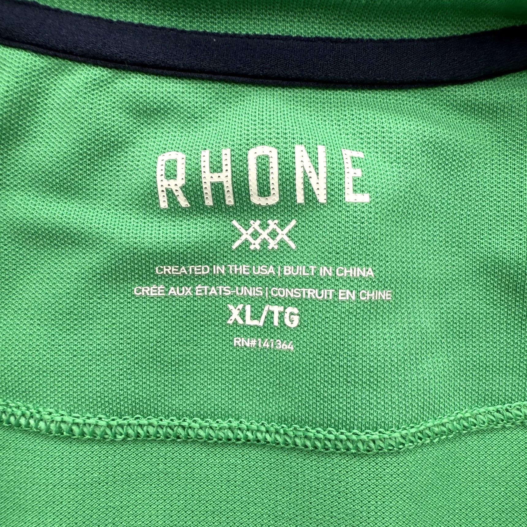 Rhone Rhone Shirt Mens XL Green Performance Athletic Short Sleeve Tee Size US XL / EU 56 / 4 - 3 Thumbnail