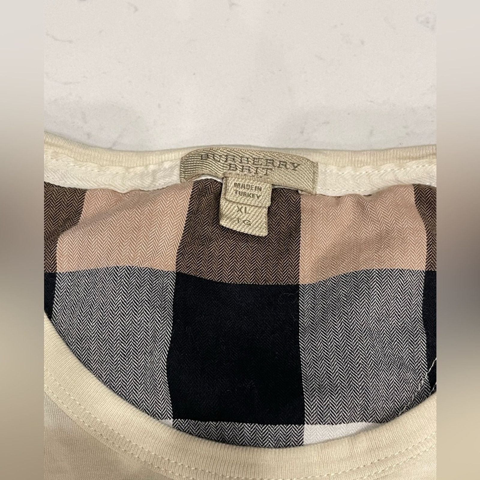Burberry Burberry Cream Cotton Shirt Size:XL Size XL / US 12-14 / IT 48-50 - 11 Thumbnail