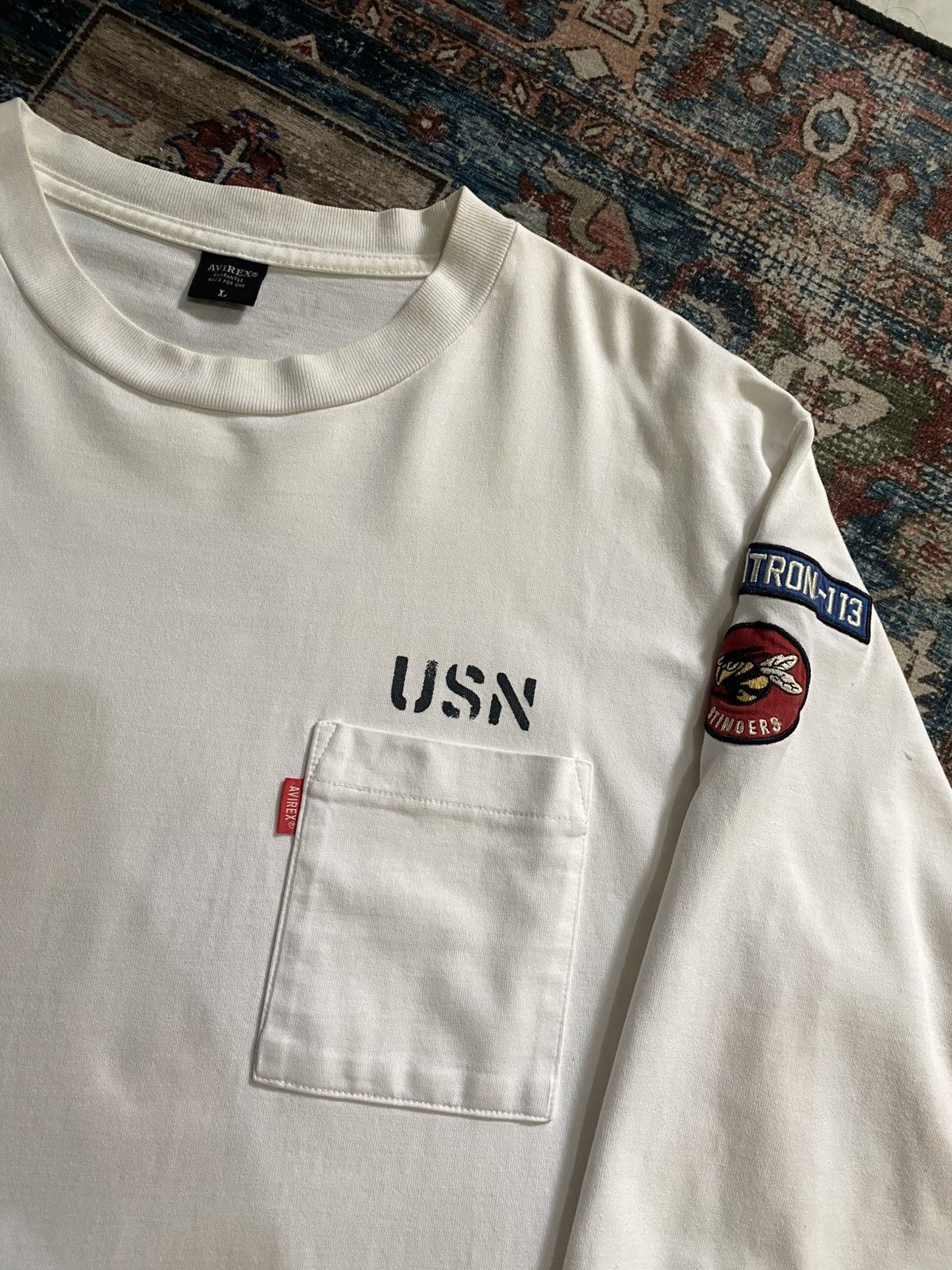 Avirex Avirex naval patch pocket longsleeve Size US L / EU 52-54 / 3 - 3 Thumbnail