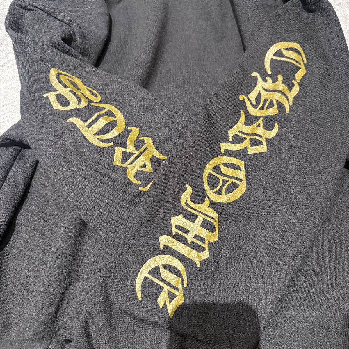 Chrome Hearts Chrome Hearts Black& Gold Glitter Script Hoodie Size US S / EU 44-46 / 1 - 5 Thumbnail