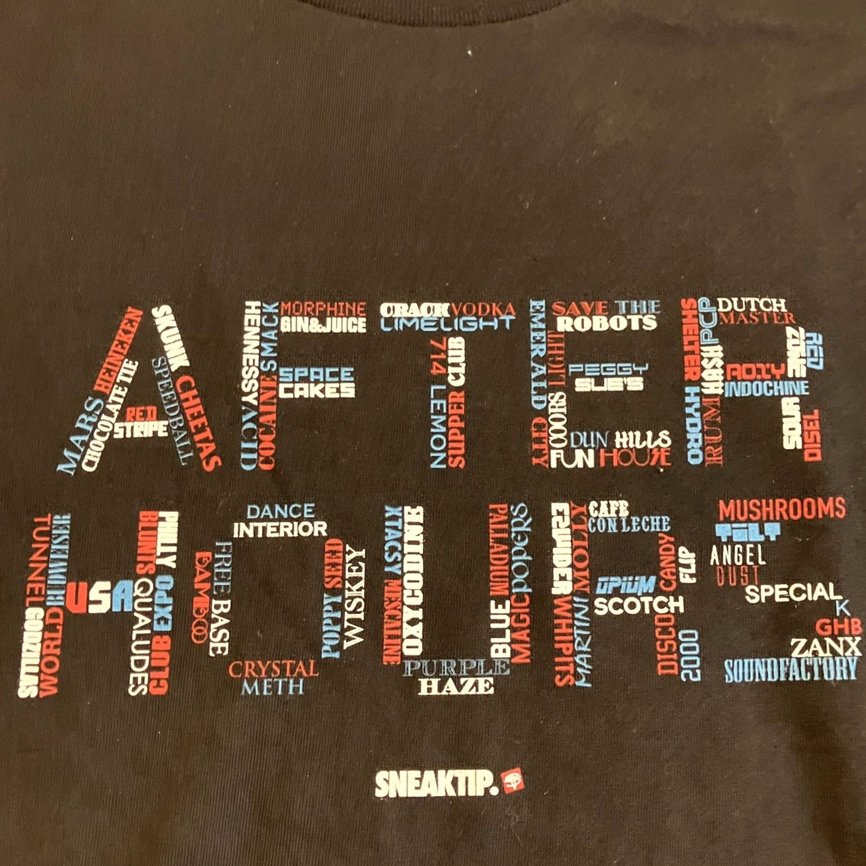Vintage Sneaktip T Shirt XL RARE After Hours NYC Nightclubs Clubs Size US XL / EU 56 / 4 - 3 Thumbnail