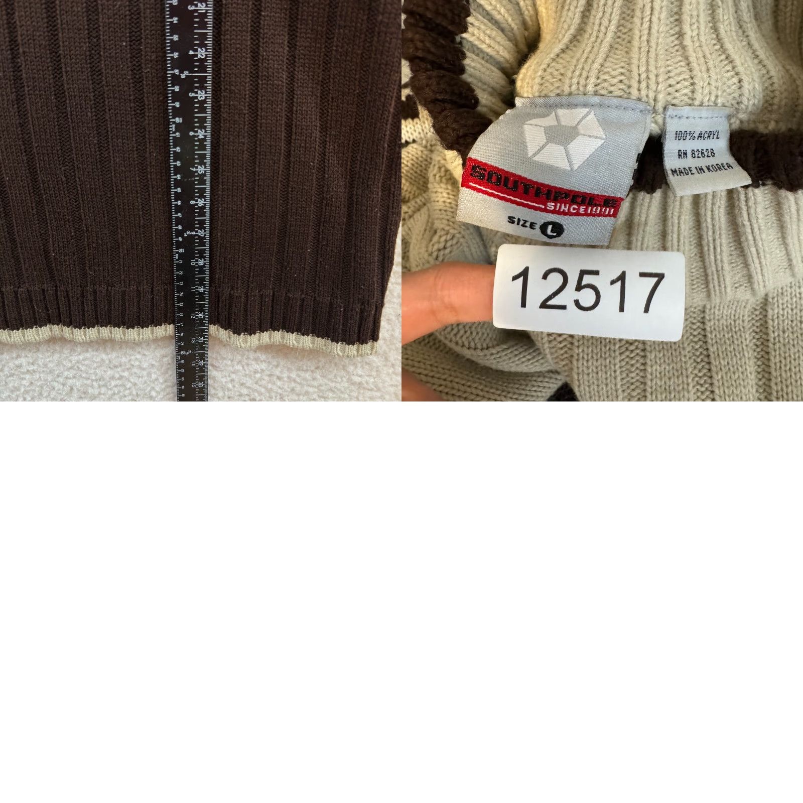 Southpole VINTAGE Y2K South Pole Turtleneck Sweater Large Mens Geometric Fair Isle Nordic Brown L Size US L / EU 52-54 / 3 - 8 Thumbnail