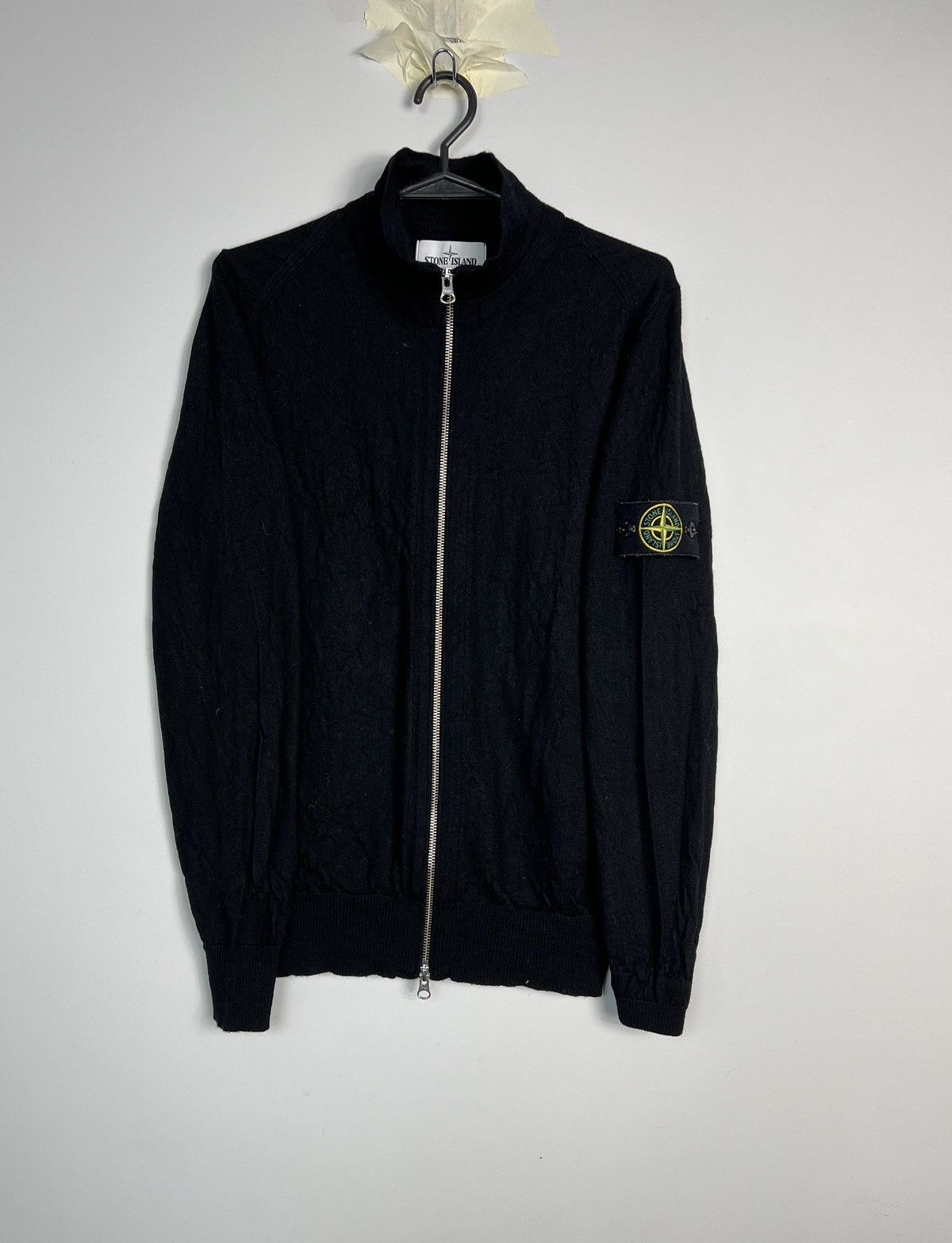Stone Island Wool Sweater Stone Island zipped black Size US M / EU 48-50 / 2 - 3 Thumbnail