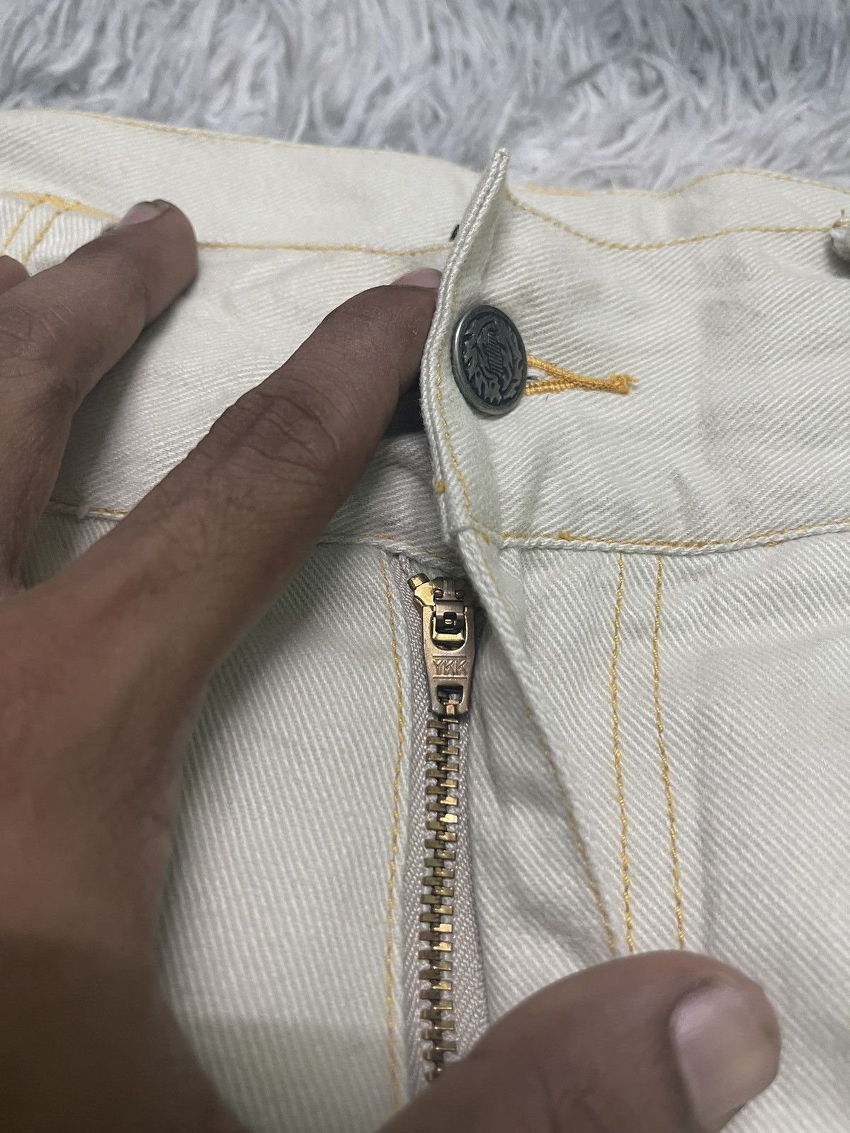 Japanese Brand 2000s JNCO INSPIRED BIG POCKET RARE SOFT JEANS Size US 31 - 10 Thumbnail