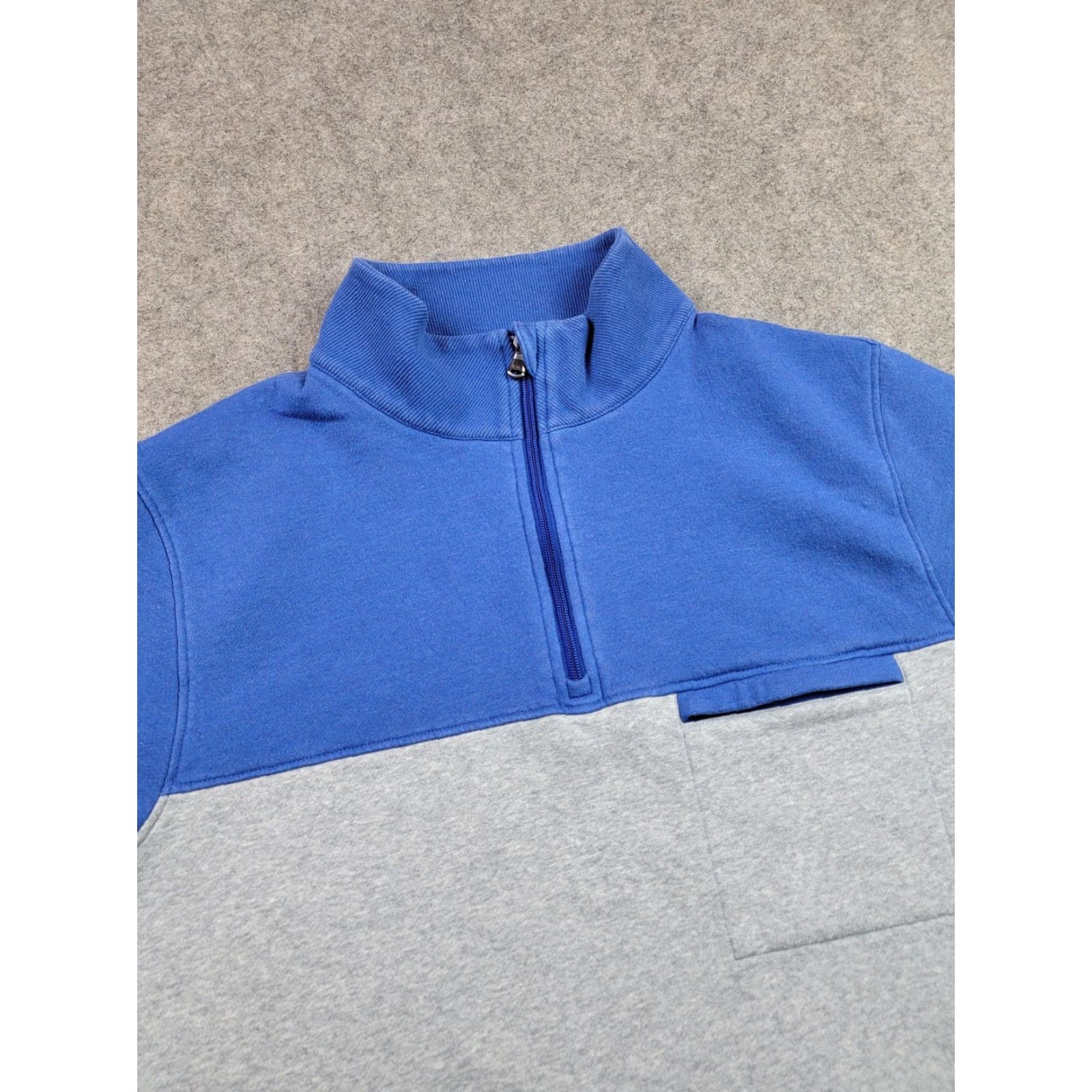 Vintage Tasc Performance Pullover Mens Large Blue Gray Quarter Zip Polo Size US L / EU 52-54 / 3 - 6 Thumbnail