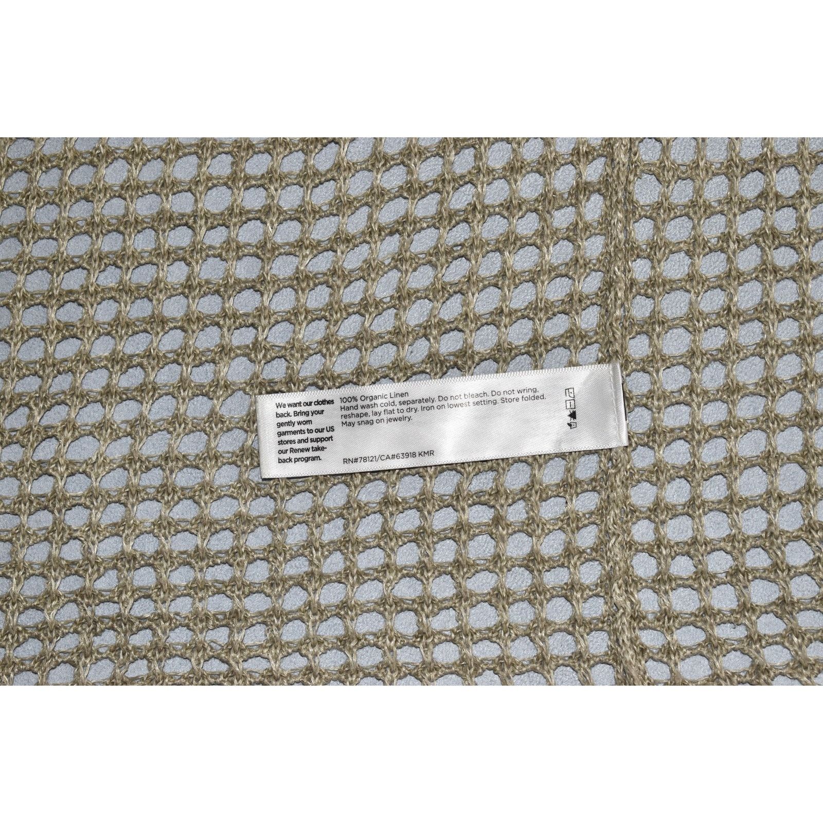 Eileen Fisher EILEEN FISHER Open Stitch Longline Linen Cardigan Sz S/M P/M Size S / US 4 / IT 40 - 7 Thumbnail