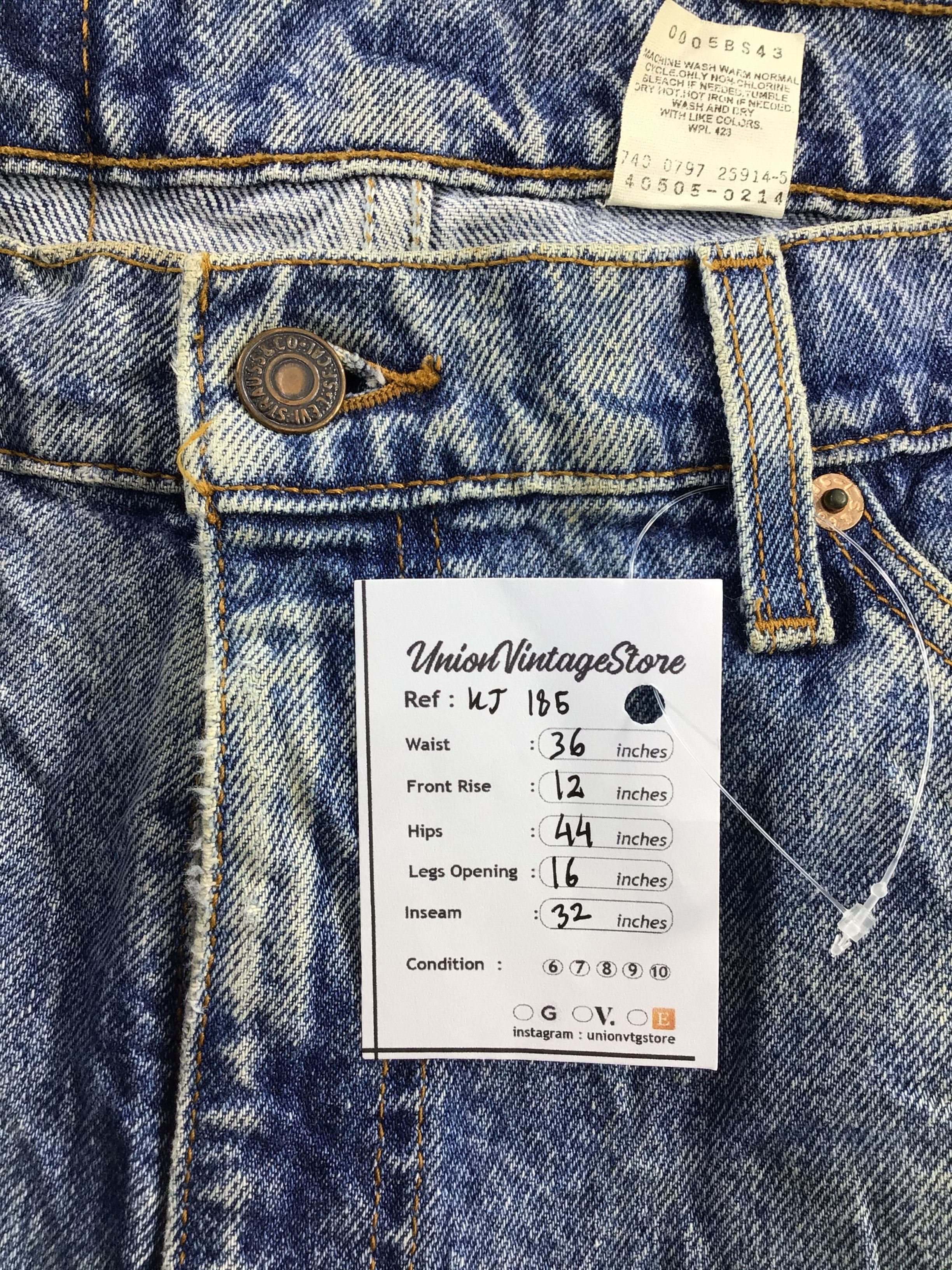 Levi's Vintage 90s Levi's 505 Jeans Orange Tab Denim KJ185 Size US 37 - 12 Thumbnail