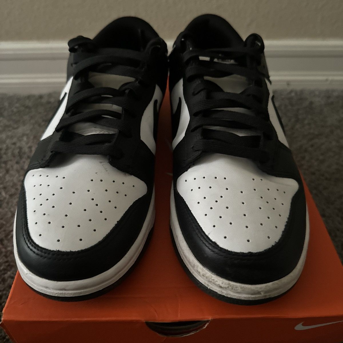Nike Nike Dunk Low Black/White Panda Size US 10 / EU 43 - 6 Thumbnail