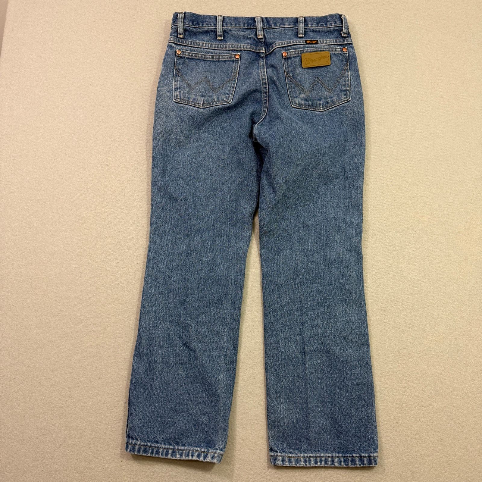 Wrangler Vintage Wrangler Cowboy Cut Slim Fit Jeans Men's 33x30 Blue Size US 33 - 8 Thumbnail