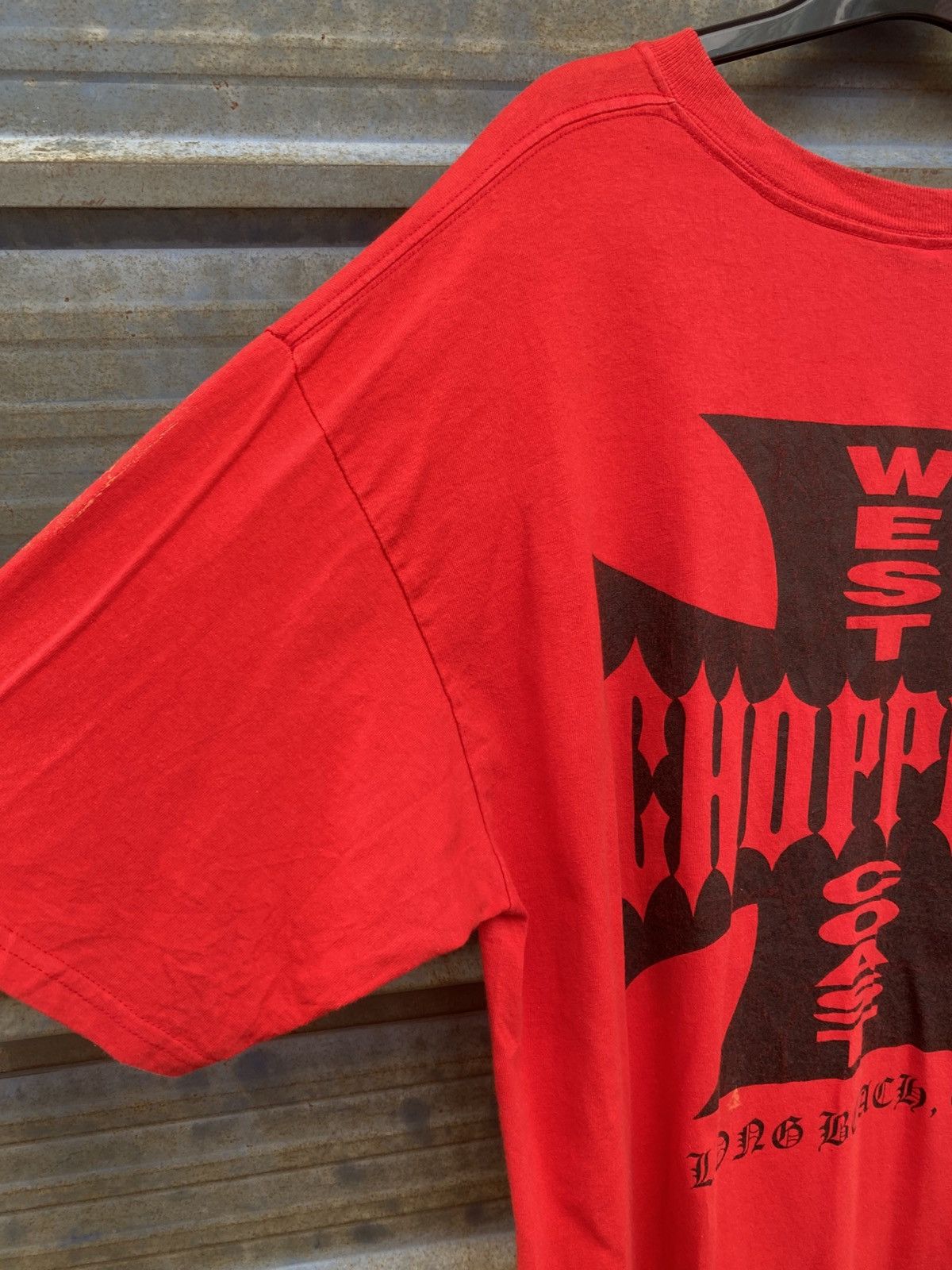 West Coast Choppers Y2K Vintage West Coast Choppers Iron Cross Long Beach Tee Size US XL / EU 56 / 4 - 5 Thumbnail