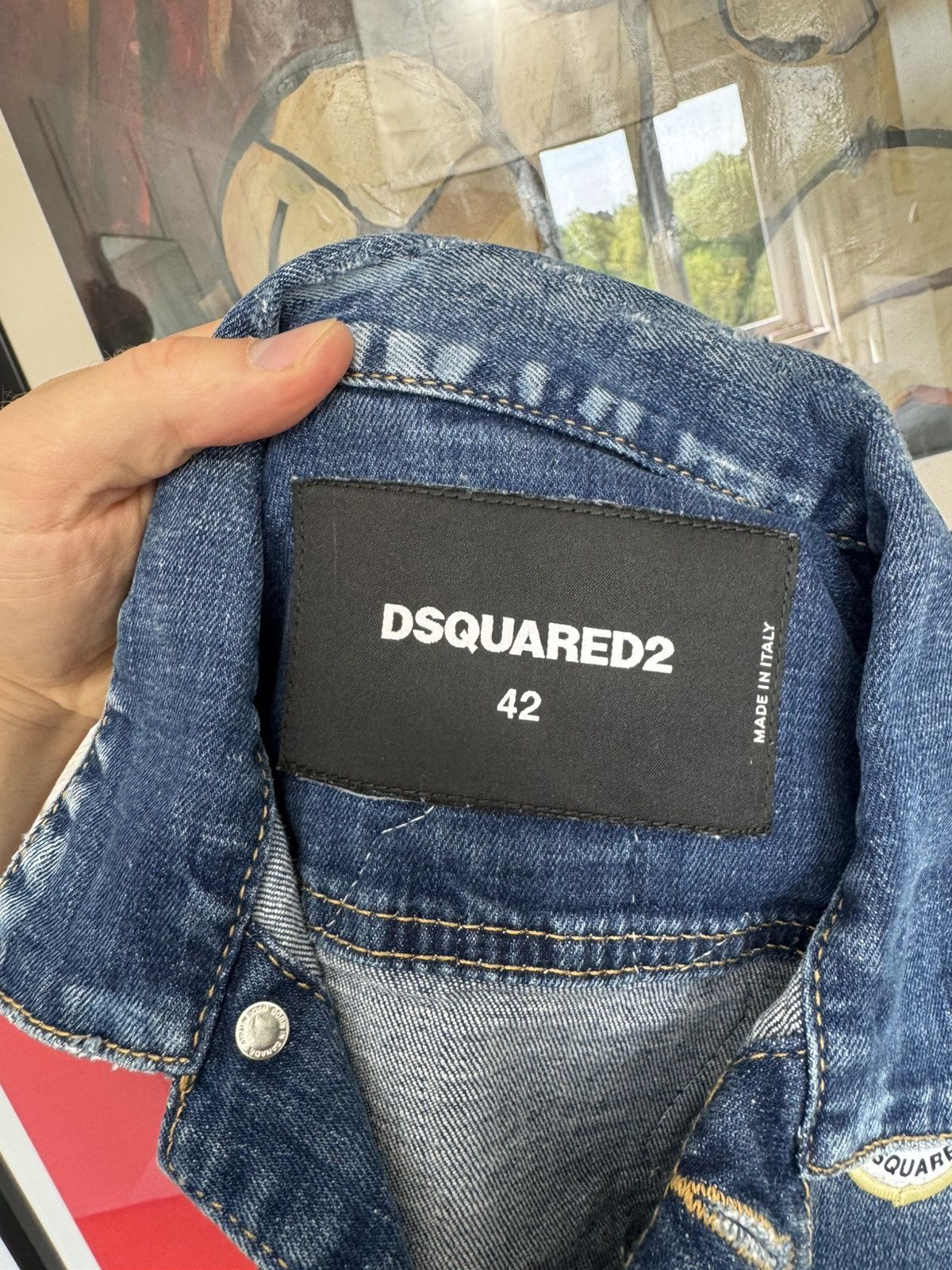 Dsquared2 Dsquared2 Denim Trucker Jacket Women Designer Patches Luxury Size M / US 6-8 / IT 42-44 - 4 Thumbnail