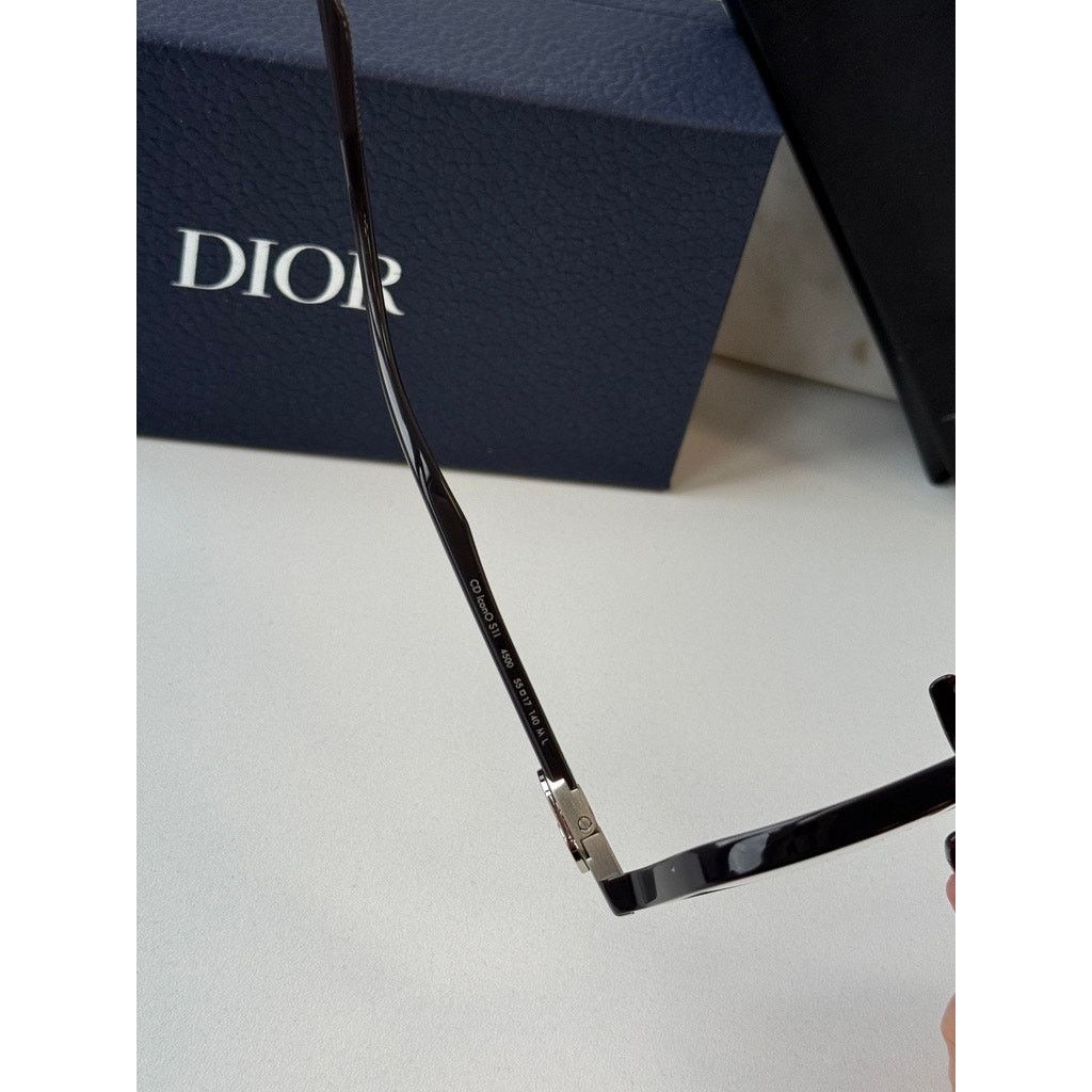 Dior NEW Dior CDIconO S1I Unisex Eyeglasses Frames in Black Size ONE SIZE - 7 Thumbnail