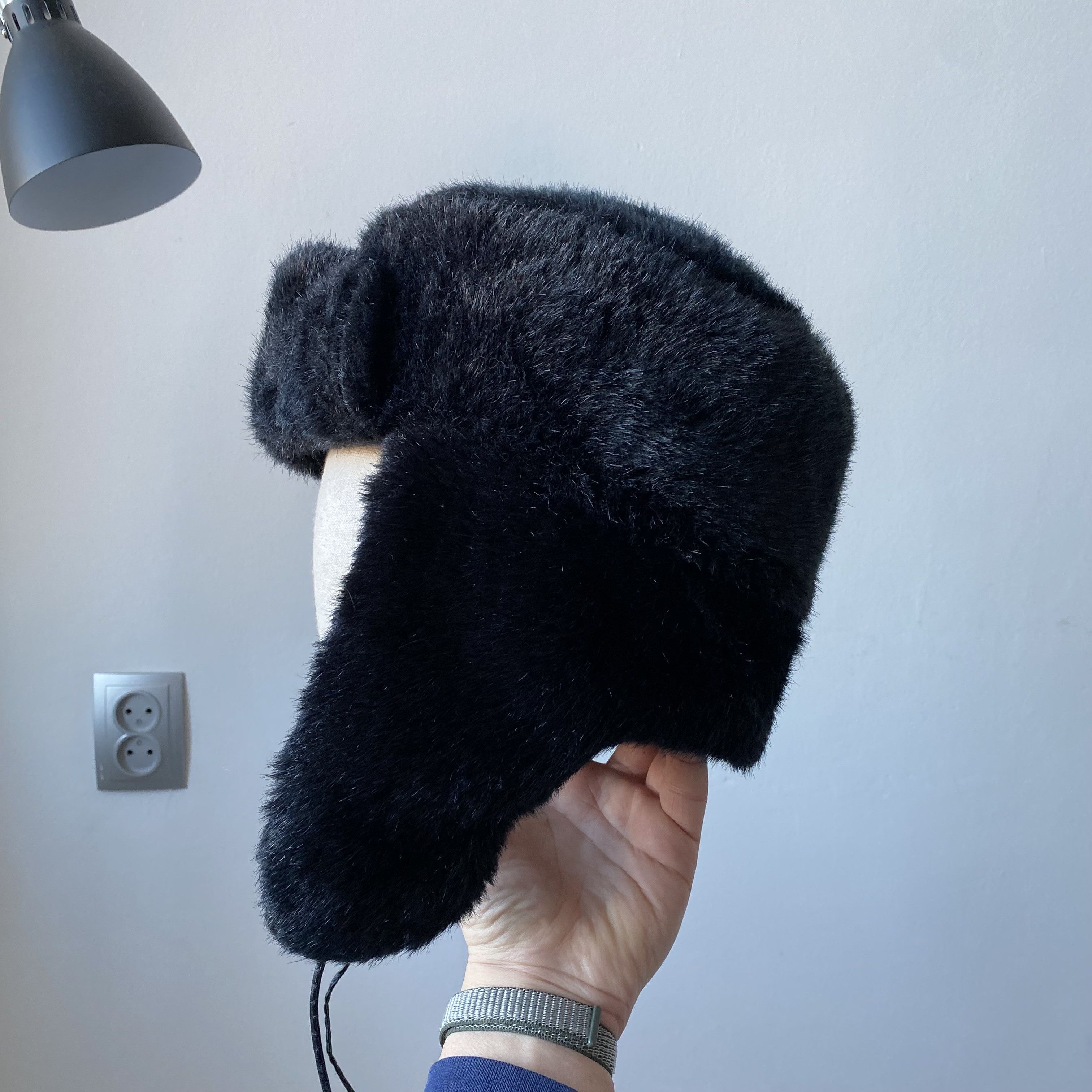 If Six Was Nine Vintage 2000s Faux Fur Trapper Ushanka Winter Hat Y2K Size ONE SIZE - 9 Thumbnail