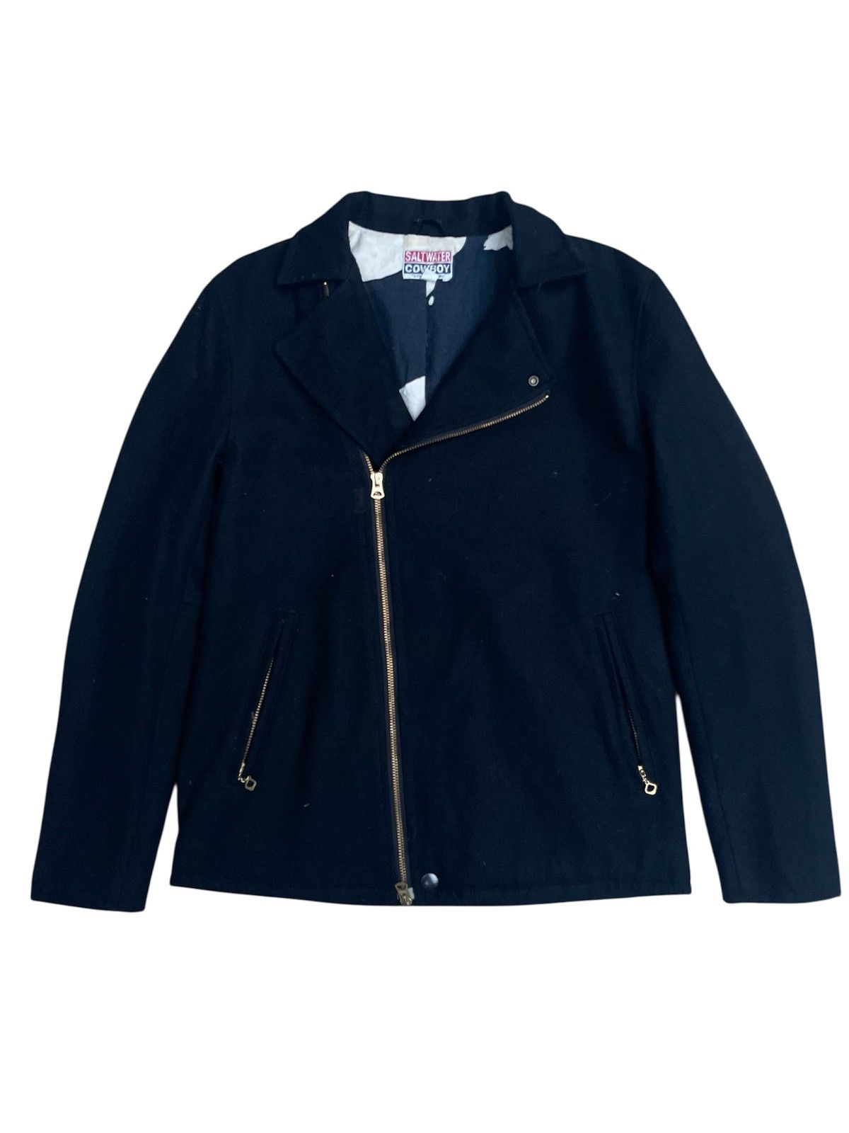 Japanese Brand Saltwater Cowboy Dark Navy Zip Jacket Size US M / EU 48-50 / 2 - 1 Thumbnail