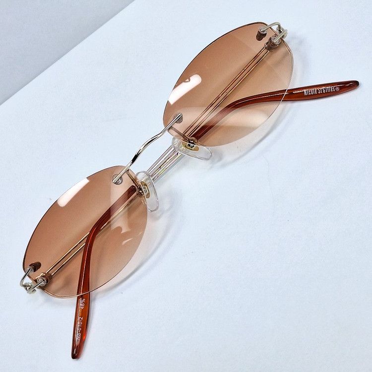 Vintage Nicole St Gilles NS-010-2 Rimless Sunglasses Oval Size ONE SIZE - 1 Thumbnail