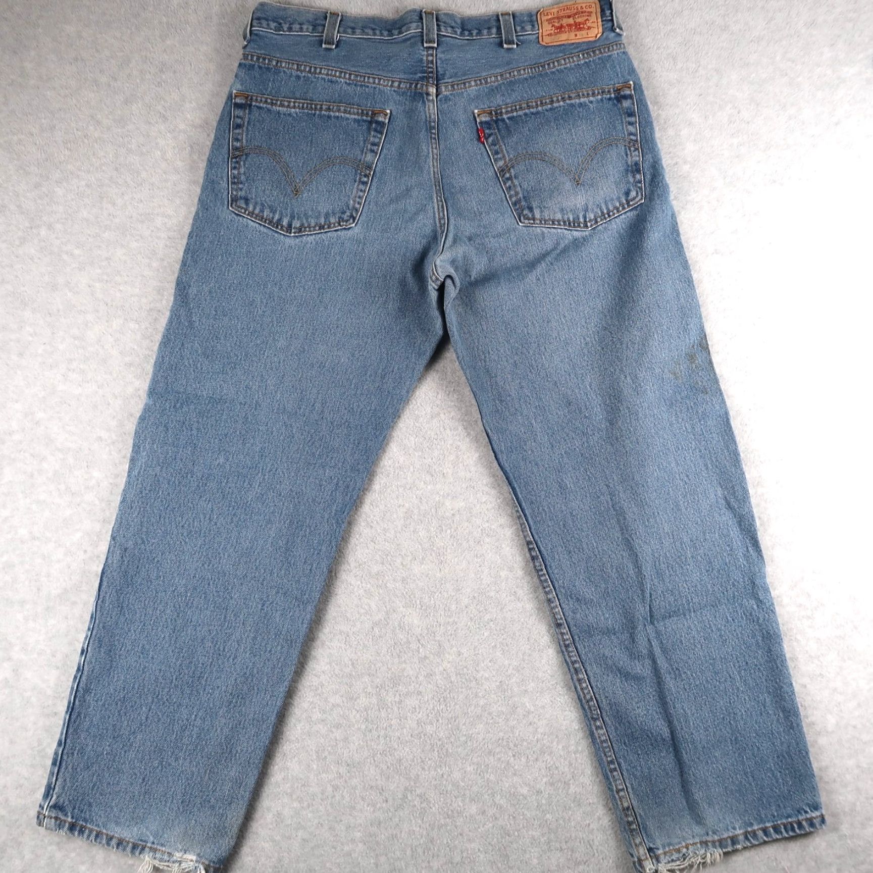 Levi's VINTAGE Levi's 550 Jeans - Denim - Adult Men - 38 Regular - Blue - Relaxed Fit - 5-Pocket - Zip Closure - USA Theme - 2000s Size US 38 / EU 54 - 2 Thumbnail