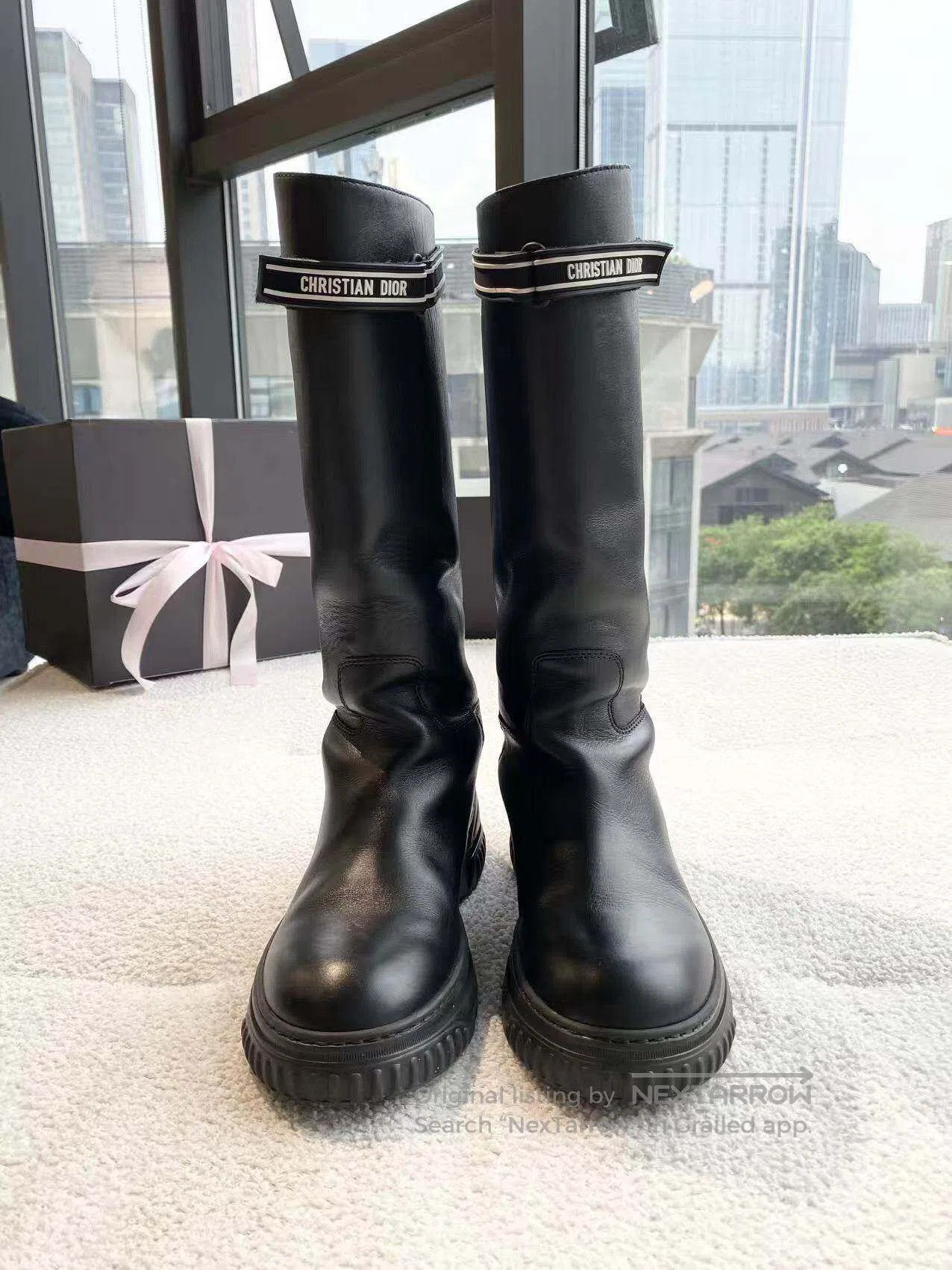 Dior Dior Logo Leather Knee High Boots| Size US 6.5 / IT 36.5 - 2 Thumbnail
