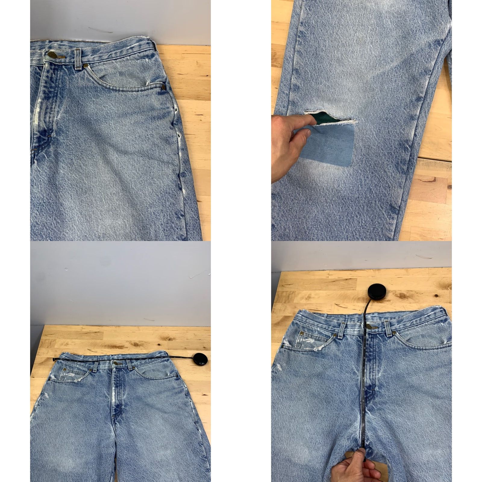 Vintage VINTAGE L.L. Bean Denim Jeans Mens 32x30 Blue Straight 90s Nature USA Lined Jeans Regular 30in Inseam Men Size US 32 / EU 48 - 8 Thumbnail