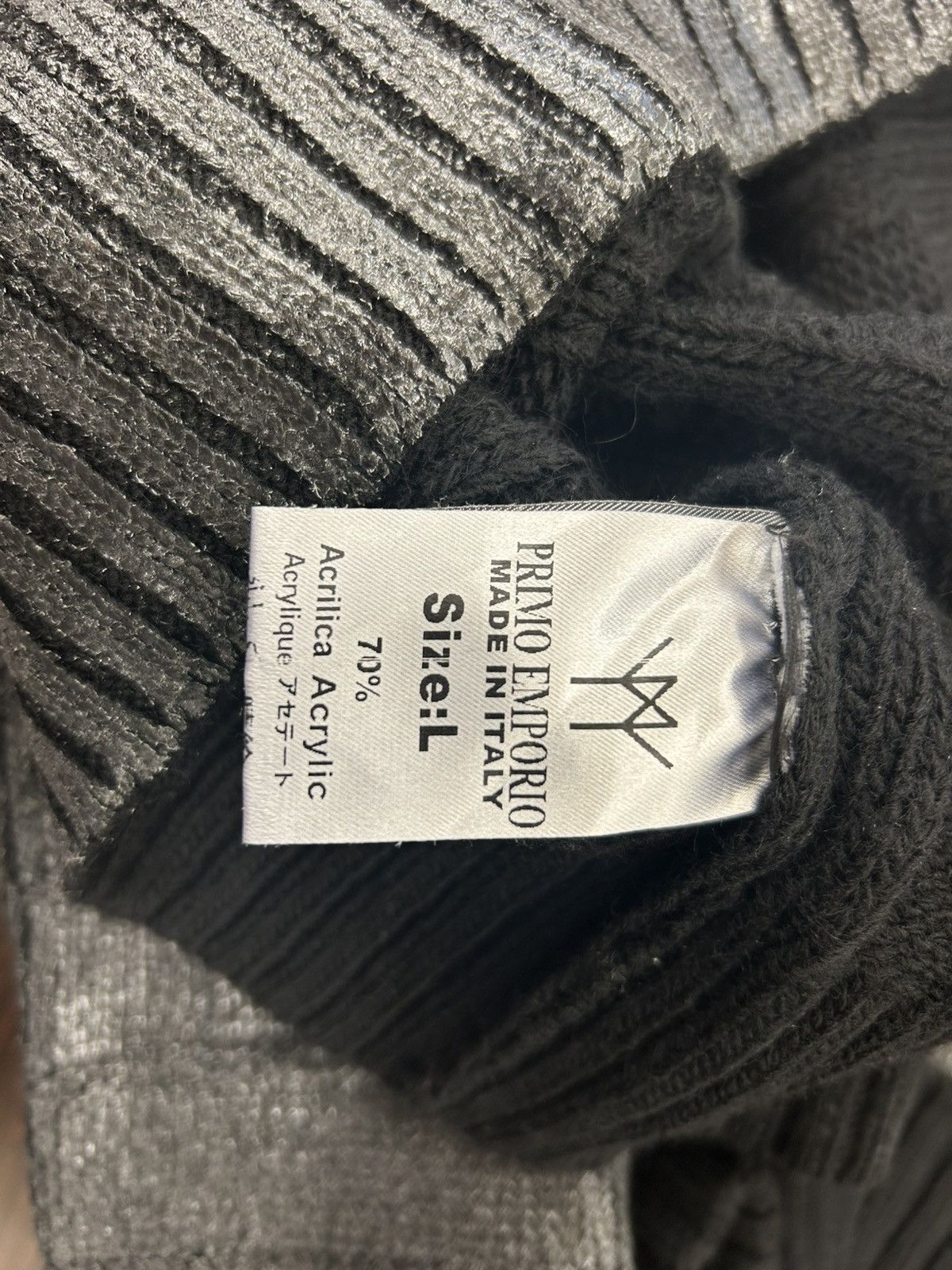 Other Primo Emporio Italy - Metallic Silver Coated Turtleneck Size US L / EU 52-54 / 3 - 7 Thumbnail