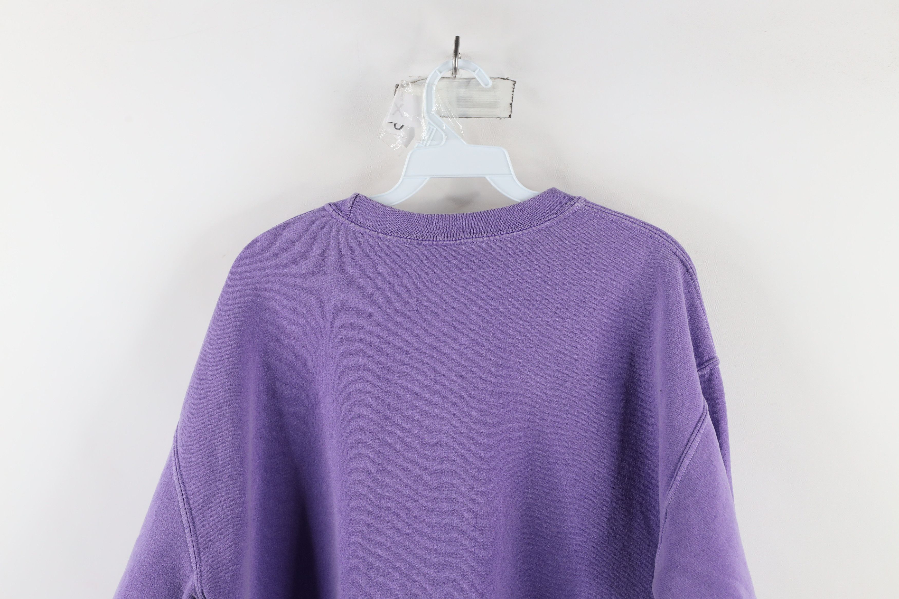 Vintage Vintage 90s Out Boyne Mountain Crewneck Sweatshirt Purple Size L / US 10 / IT 46 - 8 Thumbnail