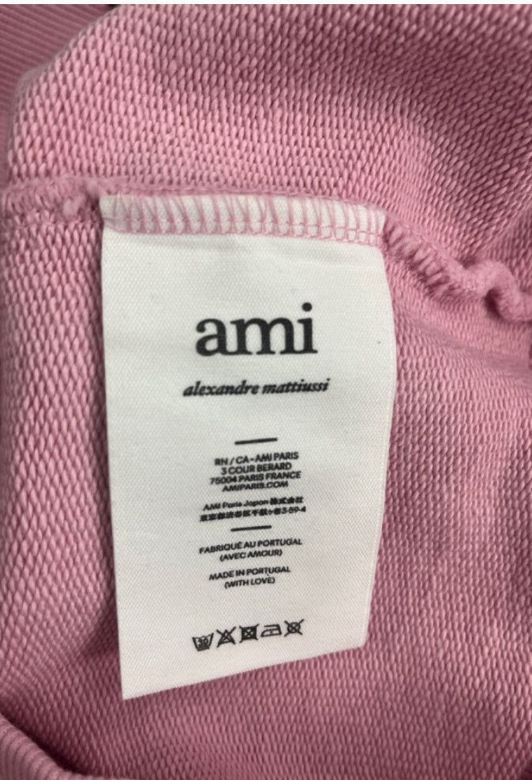 AMI Ami Paris Pink De Coeur Zip Sweatshirt XXS NWT Size XXS / US 00 / IT 34 - 11 Thumbnail