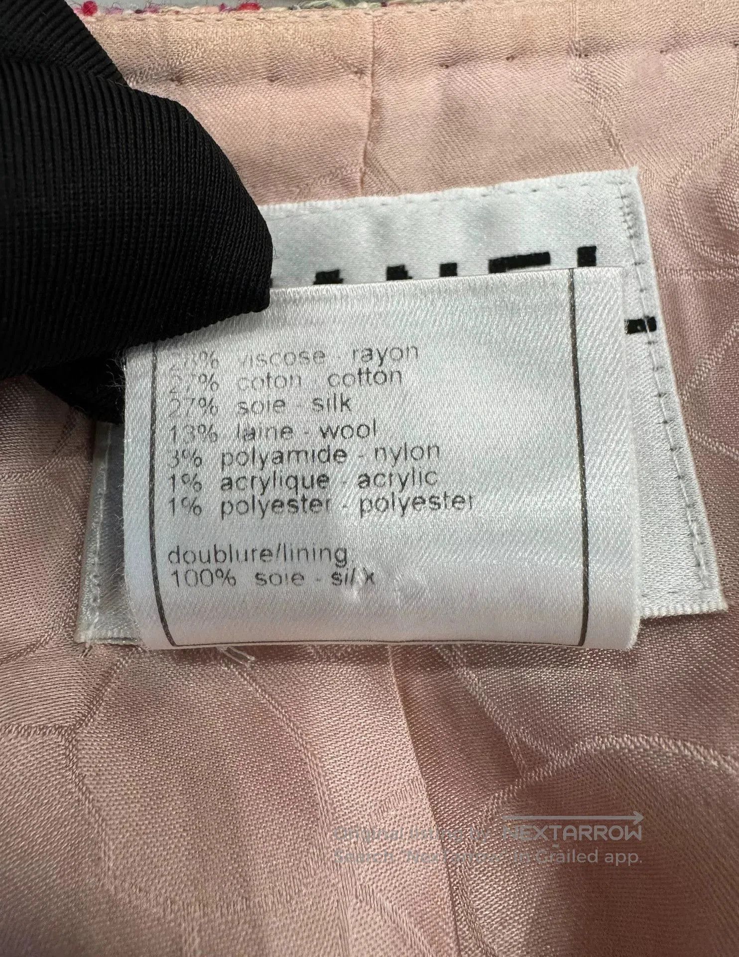 Chanel Chanel Pink Tweed Woven Jacket. Size XXS / US 00 / IT 34 - 8 Thumbnail
