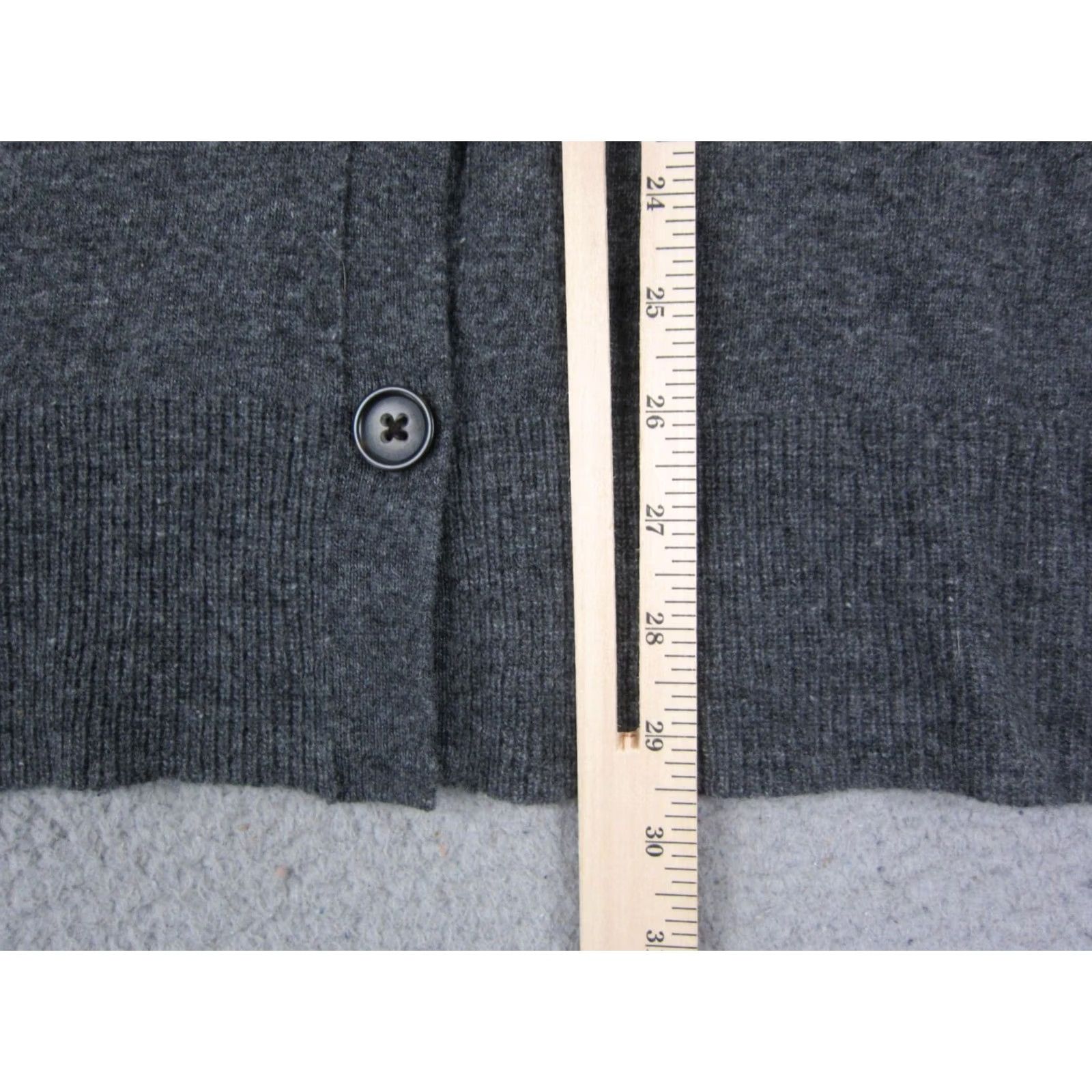 Banana Republic Banana Republic Cardigan Womens Large L Gray Merino Wool Knit Button Up Sweater Size L / US 10 / IT 46 - 7 Thumbnail