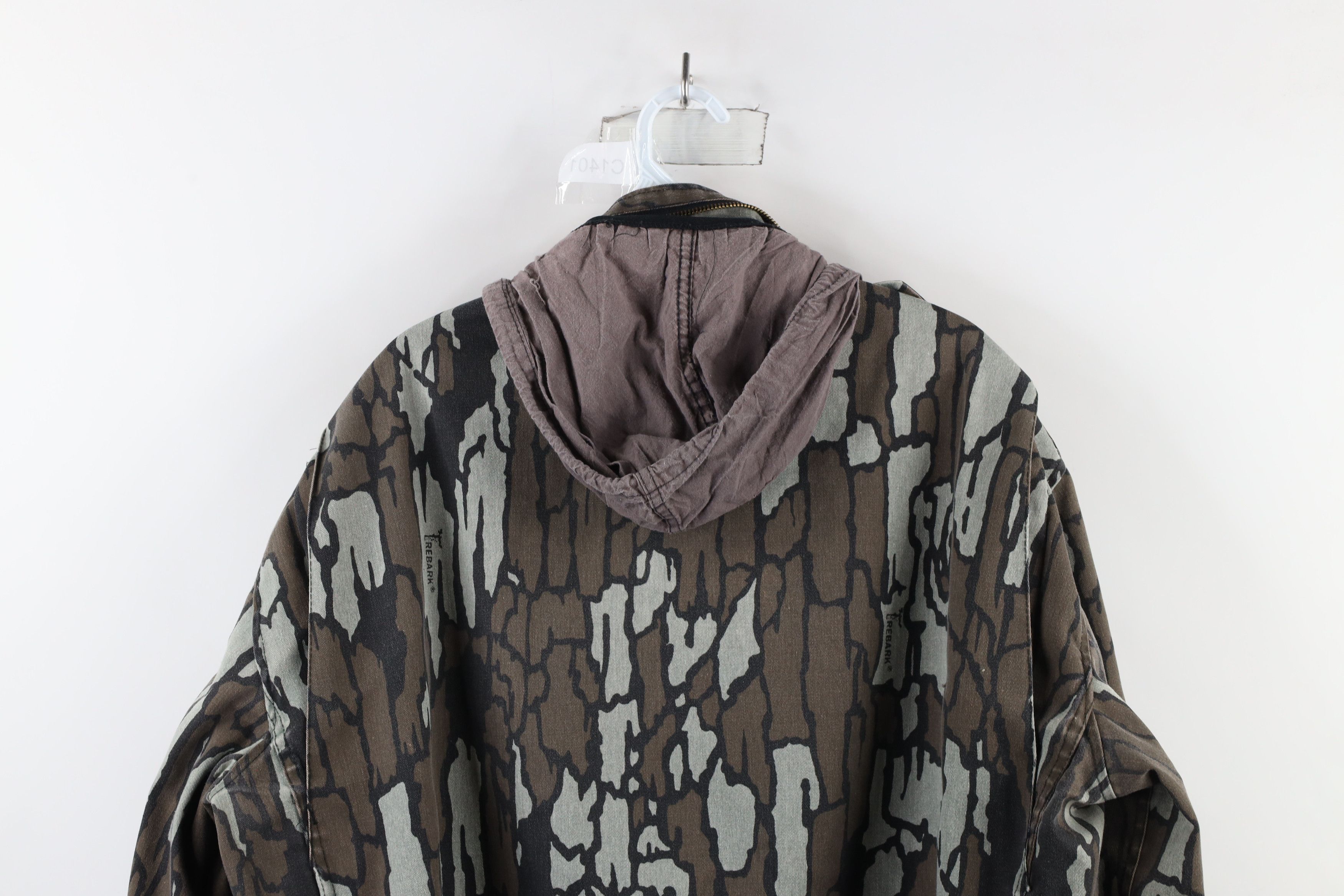 Vintage Vintage 80s Streetwear Camouflage Hooded Parka Jacket Size US L / EU 52-54 / 3 - 15 Thumbnail